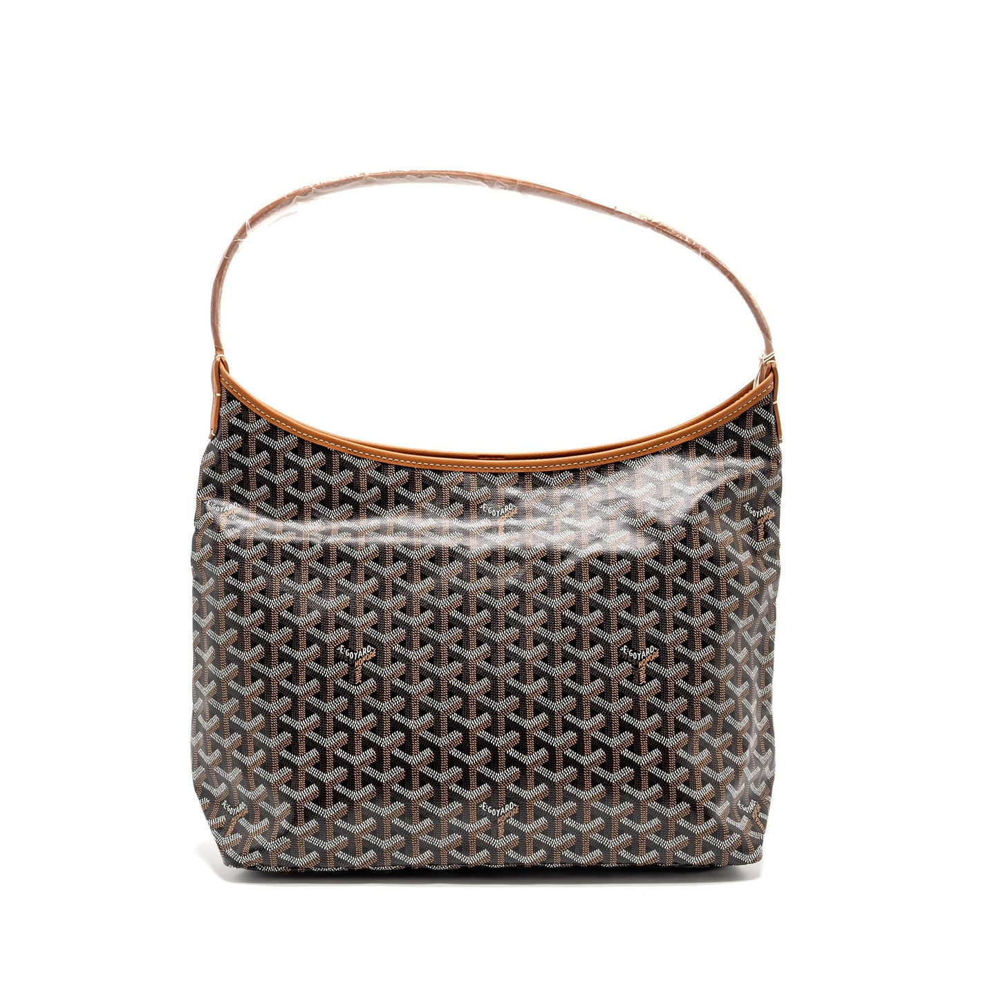 Goyard Boheme Hobo Bag Goyardine Canvas/Calfskin Brown SHW