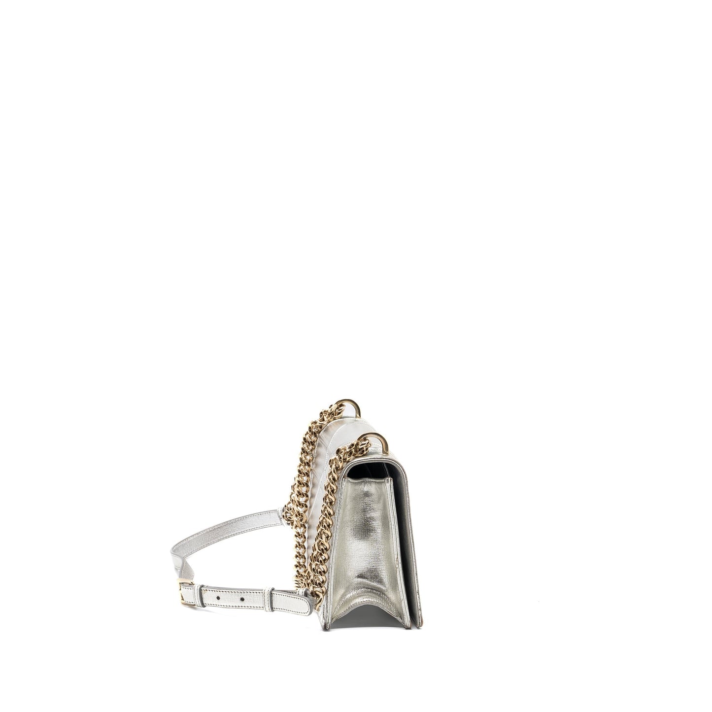 Luxury Dior Luxury Diorama Bag Goatskin Metallic Silver LGHW