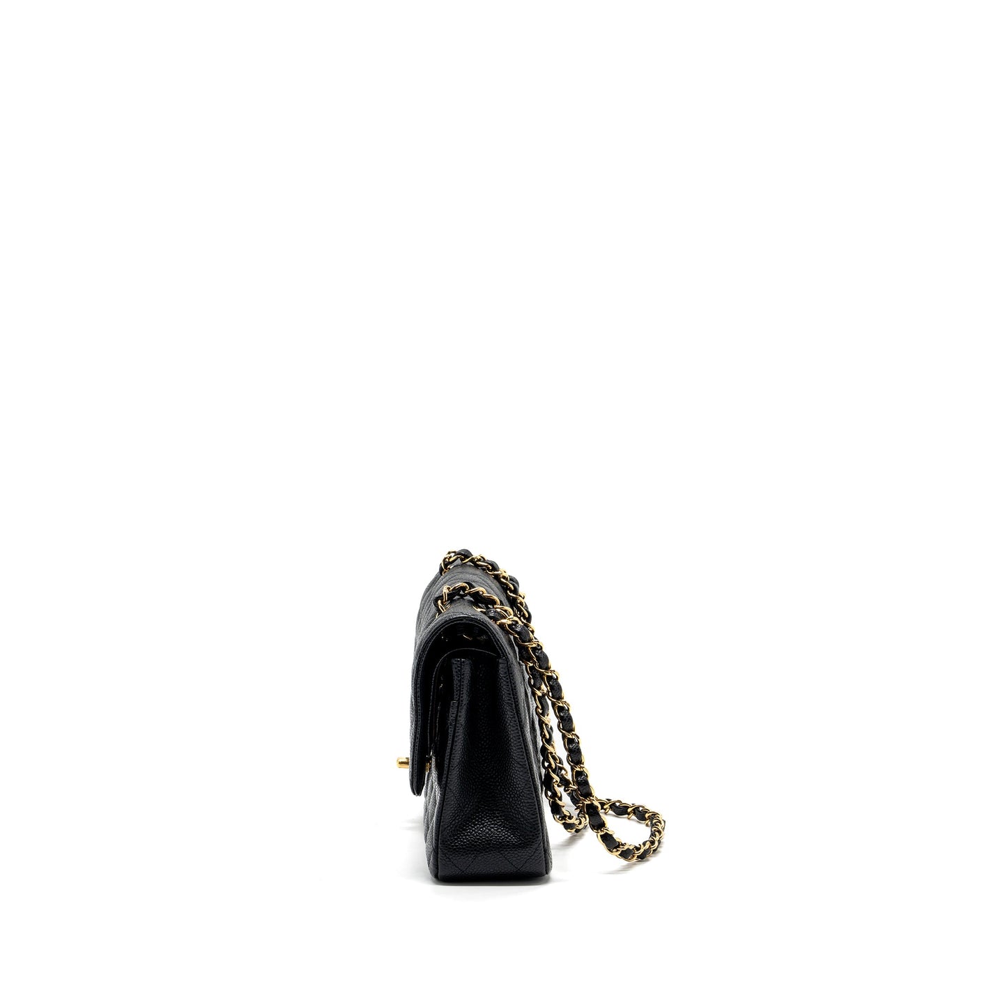 Chanel medium classic double flap bag caviar BLACK GHW