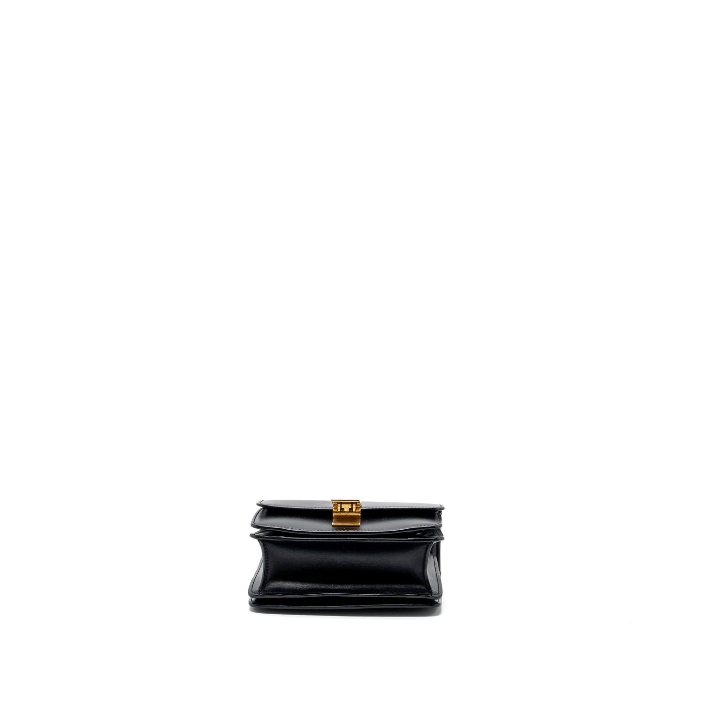 Celine mini classic box bag calfskin Black GHW