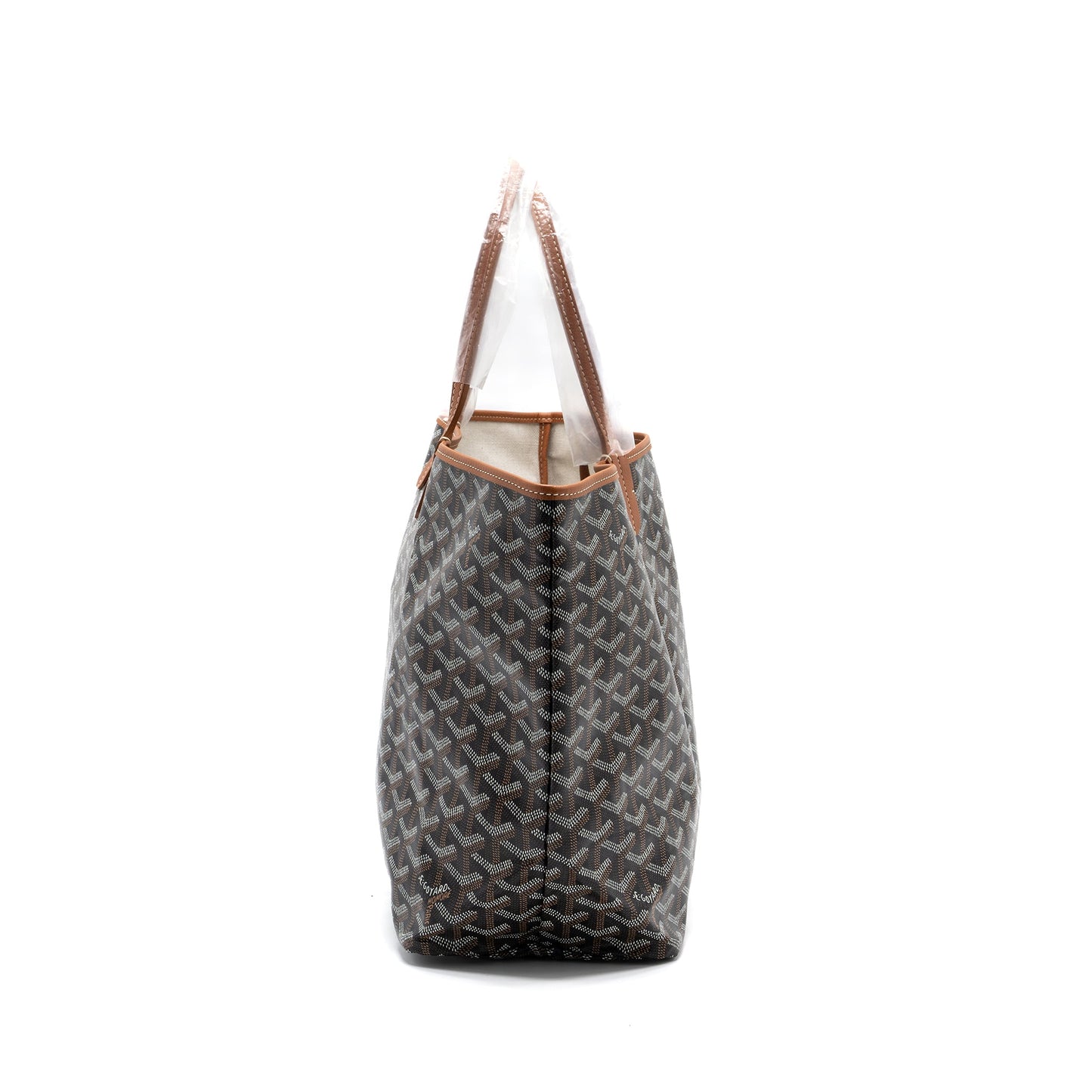 Goyard Saint Louis pm tote bag goyardine canvas brown/ multicolour