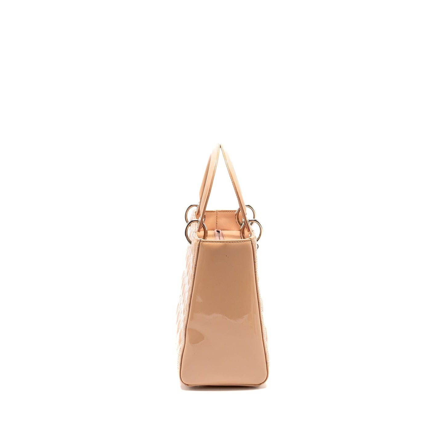 Luxury Dior Medium Lady Luxury Dior Patent Light Pink SHW
