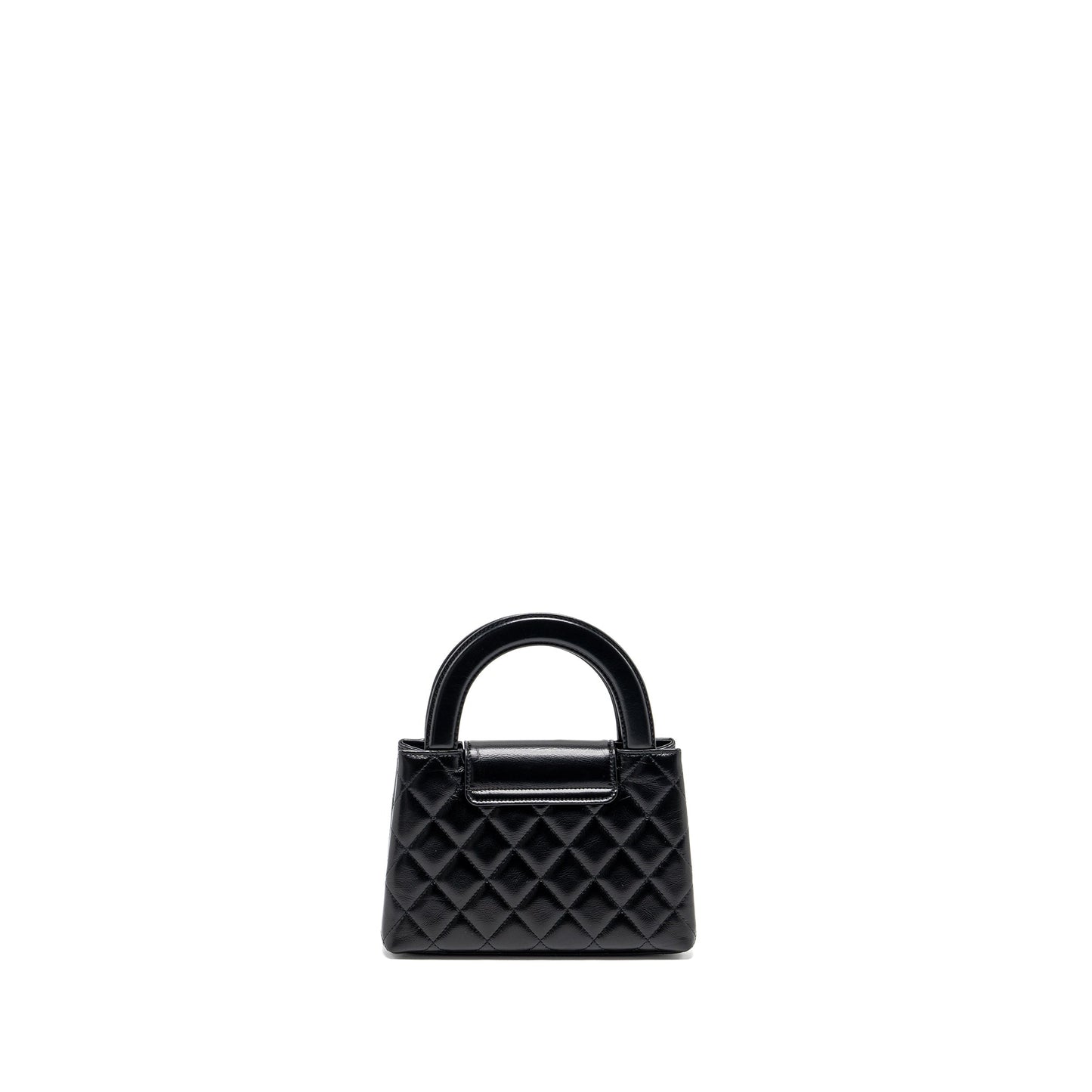 Chanel 24P Mini Shopping Tote/ Kelly Bag Calfskin Black GHW (MICROCHIP)