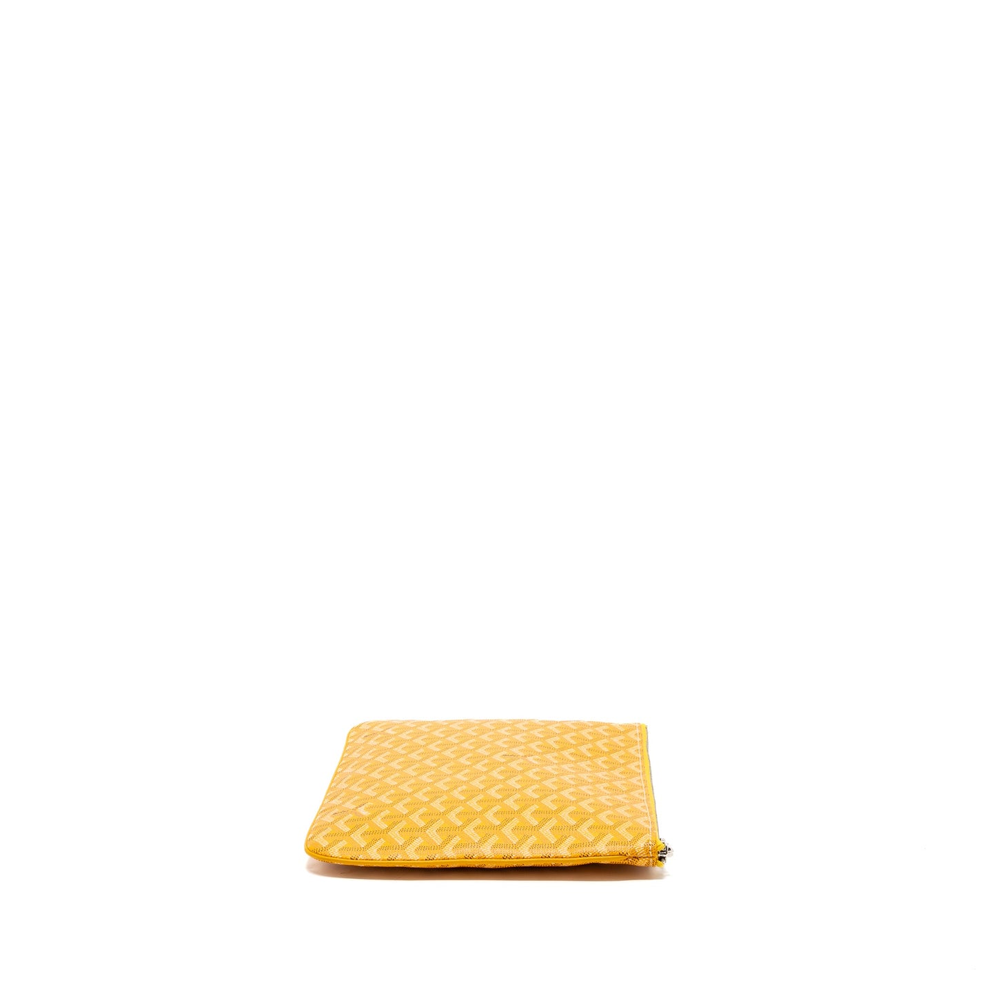 Goyard clutch bag canvas yellow SHW