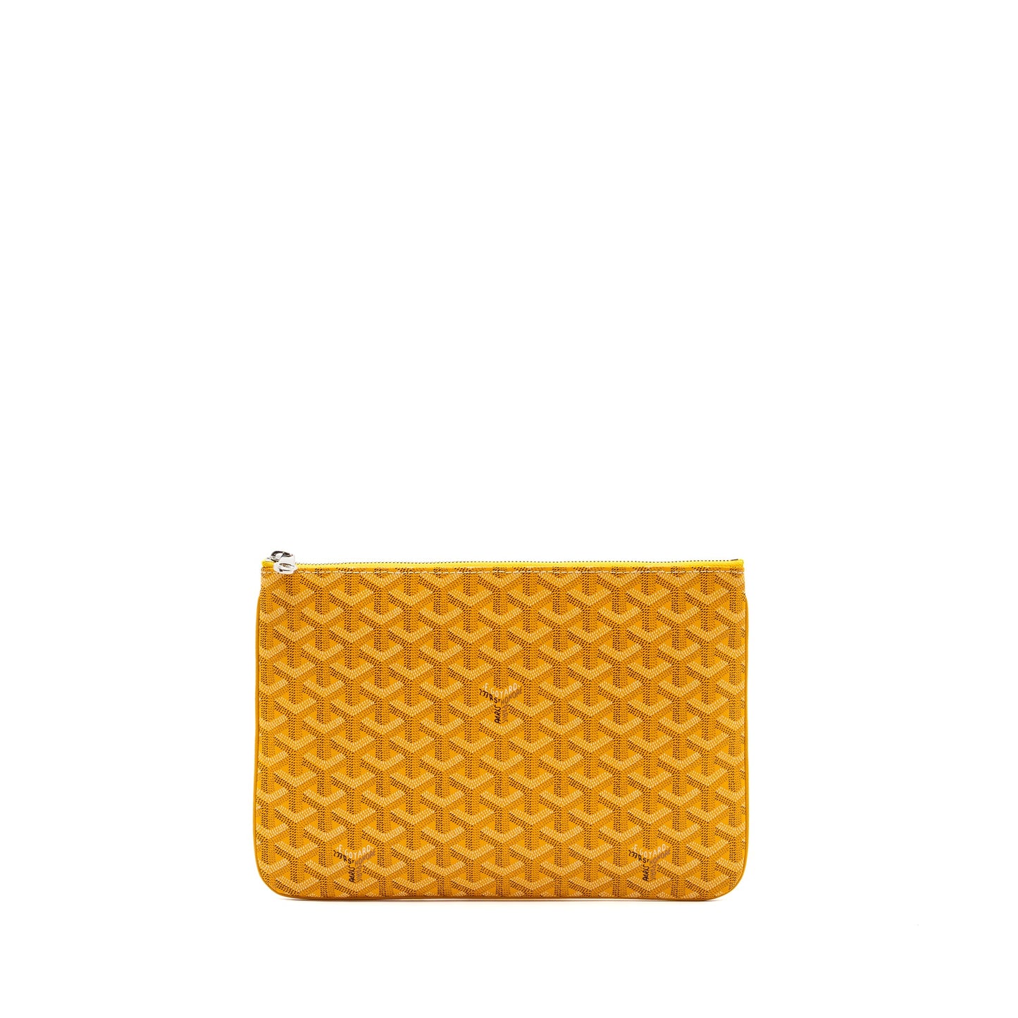 Goyard clutch bag canvas yellow SHW
