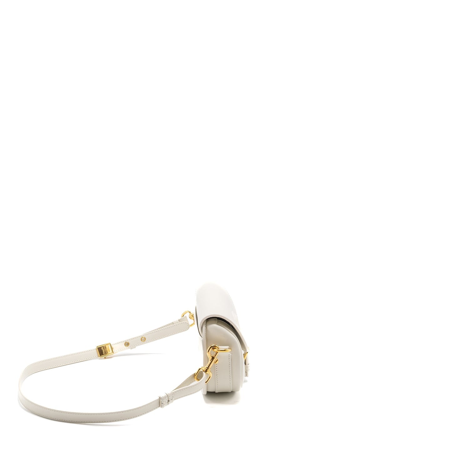 Luxury Dior Bobby East-West Bag Box Calfskin White GHW