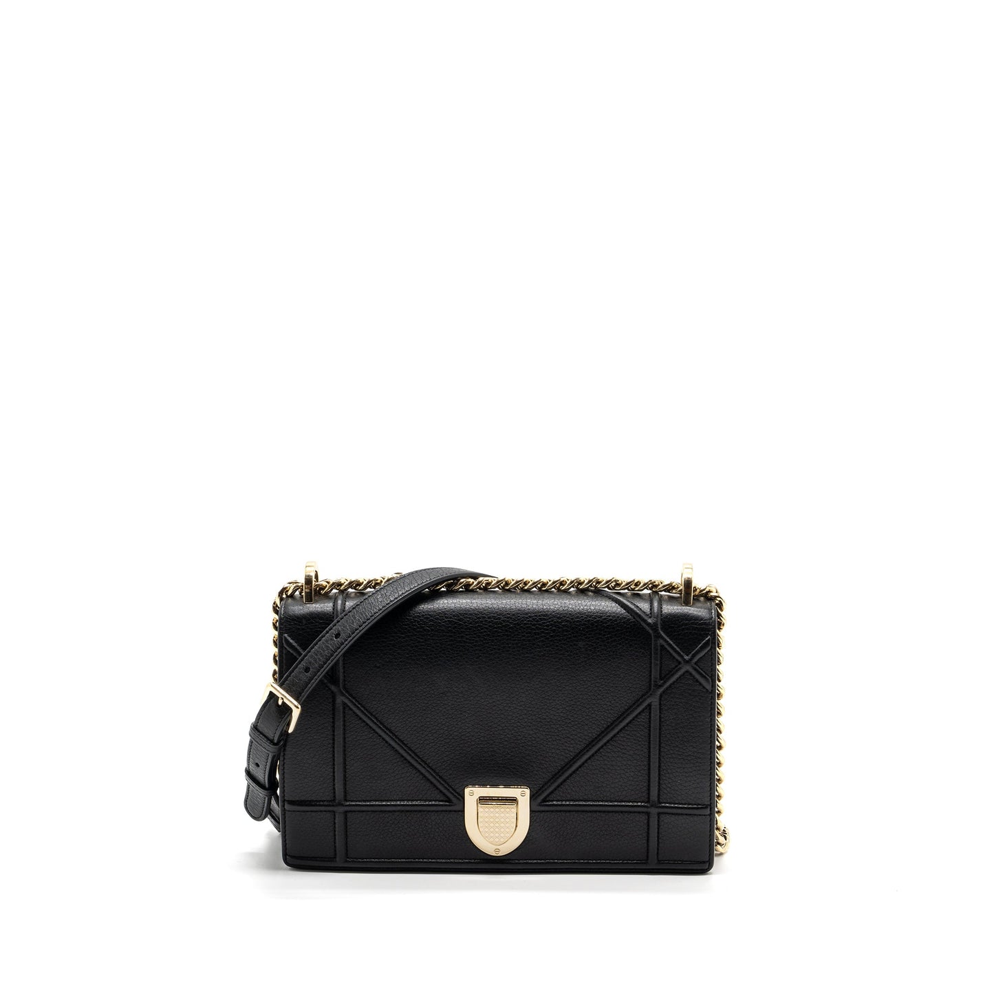 Luxury Dior Luxury Diorama Bag Calfskin Black LGHW