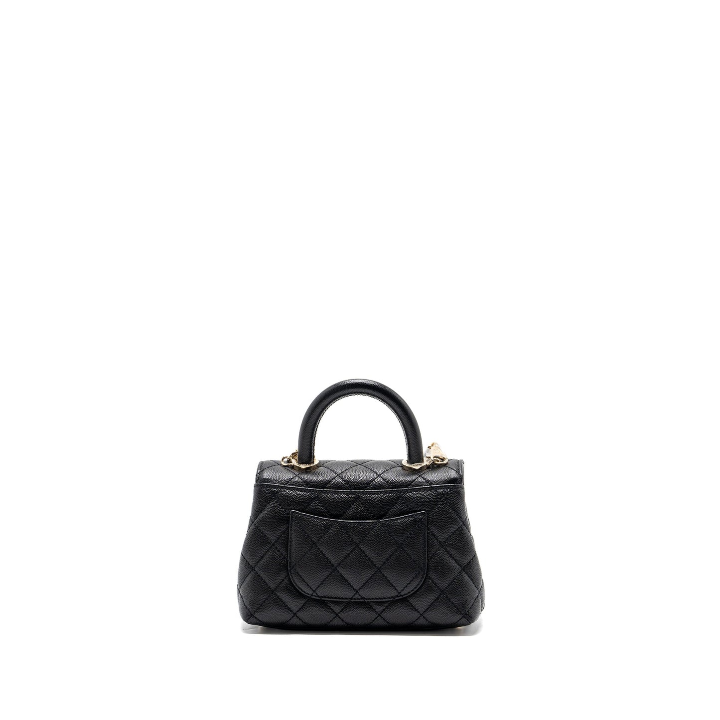 Chanel Coco Handle Extra  Mini Caviar Black LGHW(Microchip)