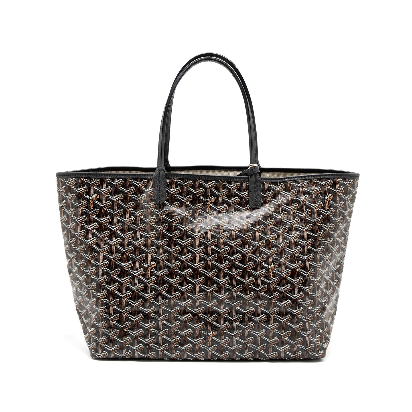 Goyard Saint Louis PM Tote Bag Goyardine Canvas SHW