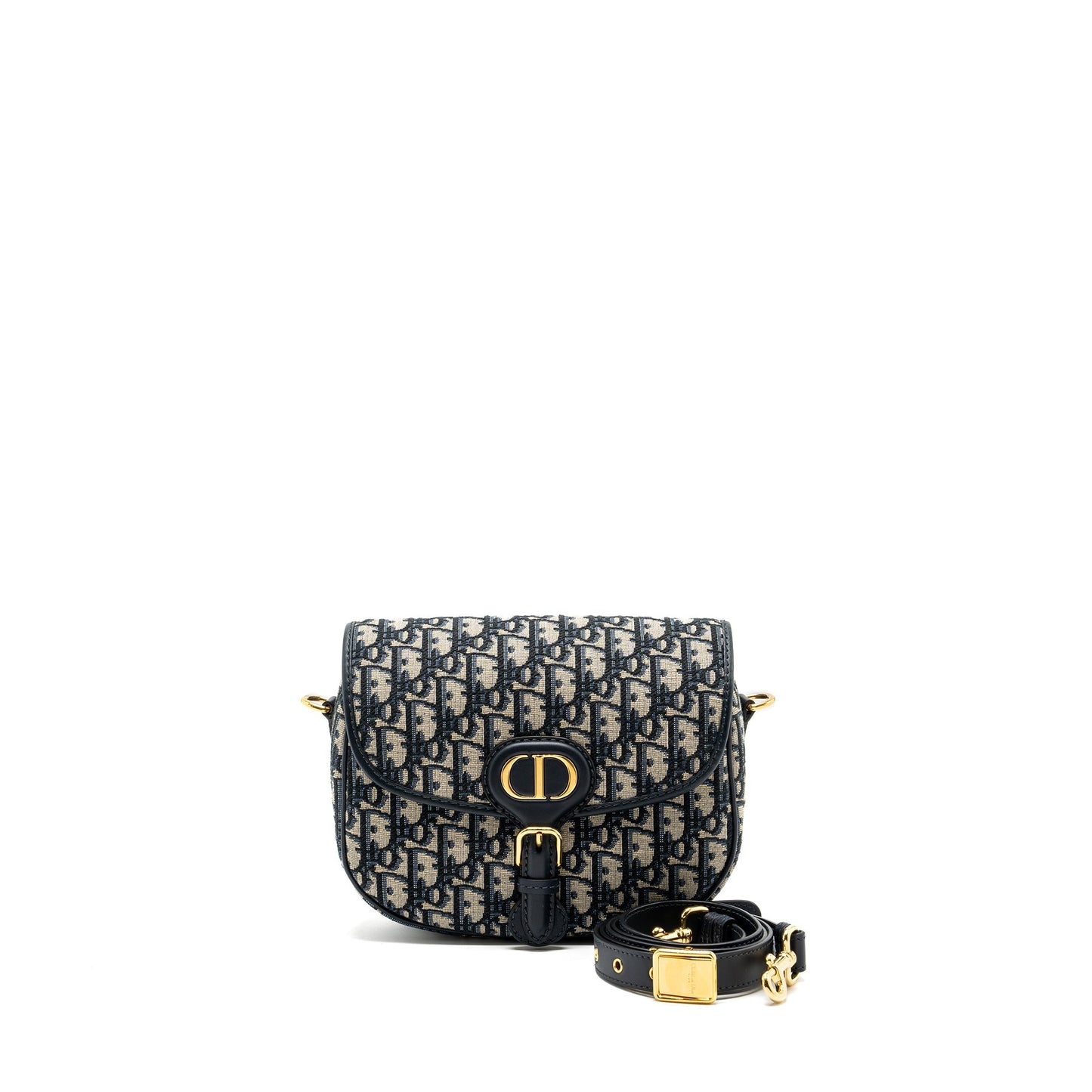 Luxury Dior Bobby Bag Blue Luxury Dior Oblique Jacquard GHW