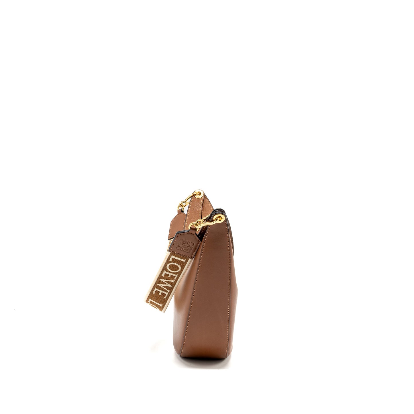 LOEWE Small Luna Bag Calfskin Pecan GHW