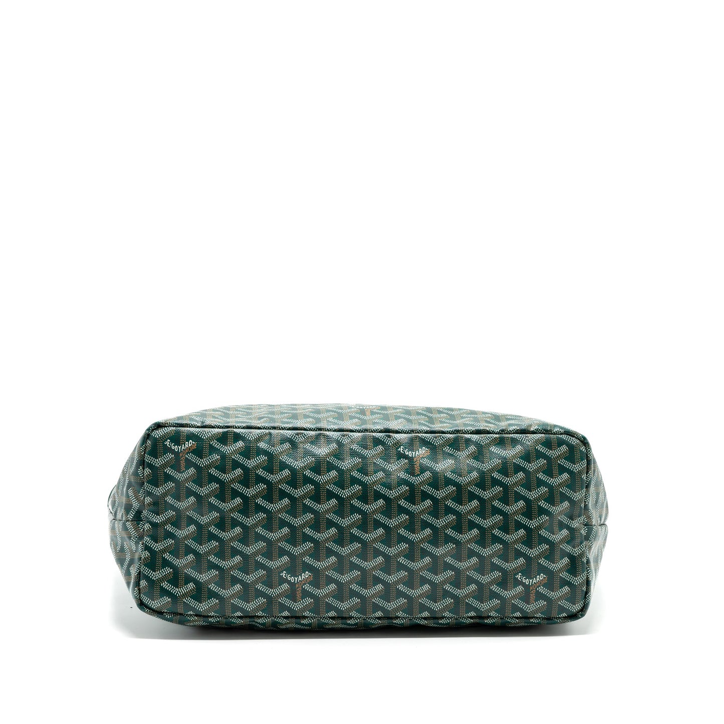 Goyard Saint Louis PM Tote Bag Goyardine Canvas Green SHW