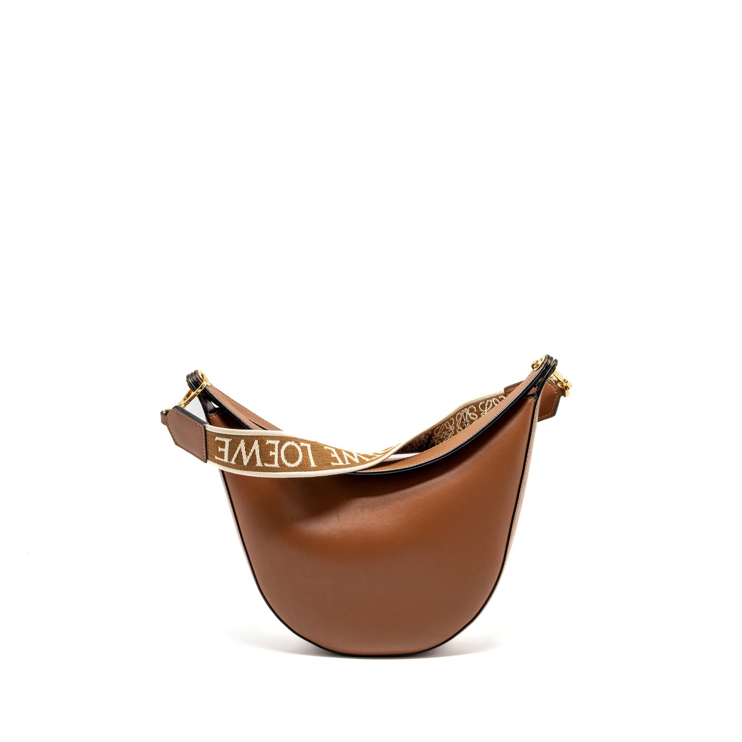 LOEWE Small Luna Bag Calfskin Pecan GHW