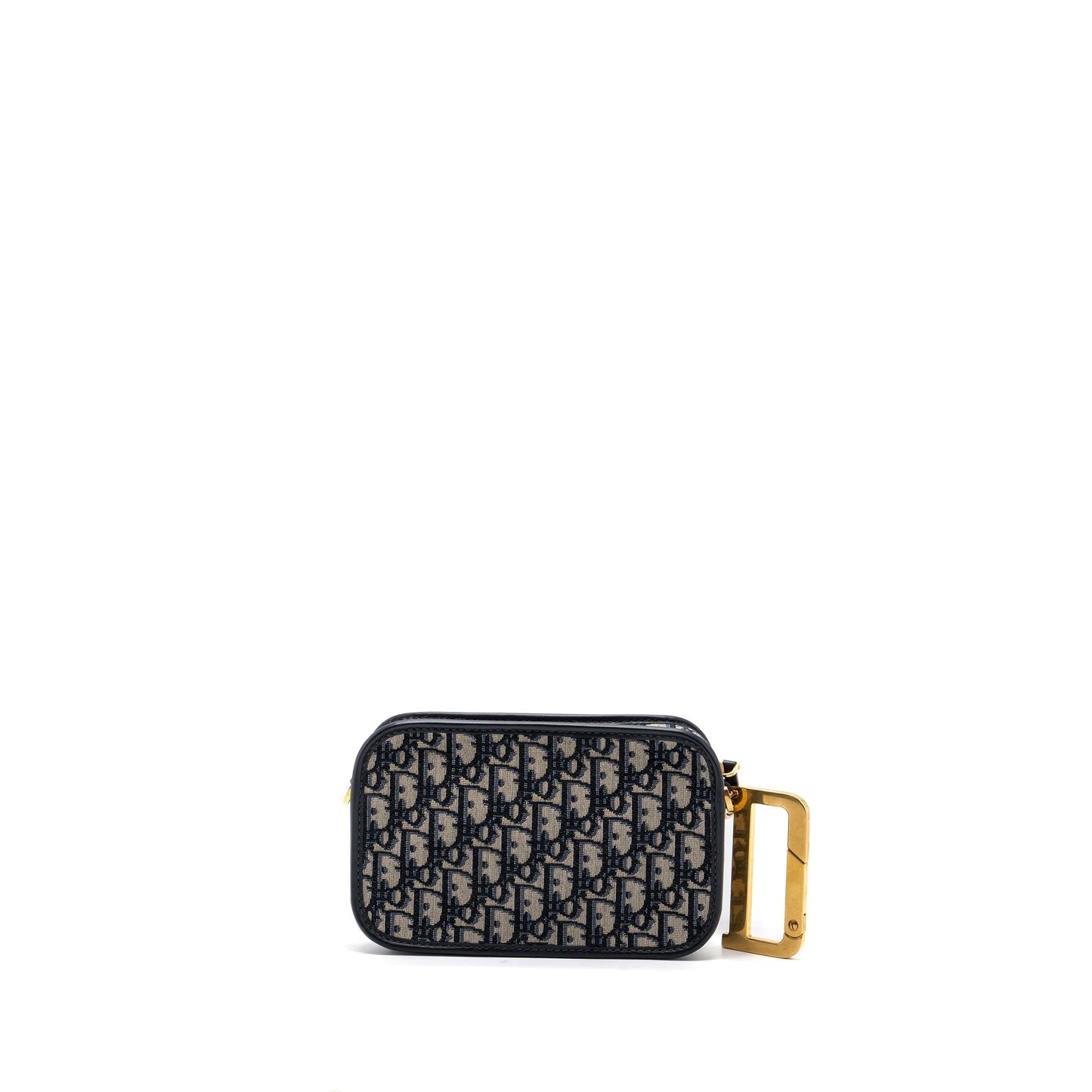 Luxury Dior Luxury Diorquake Pouch with Clutch OBLIQUE JACQUARD CANVAS BLUE GHW