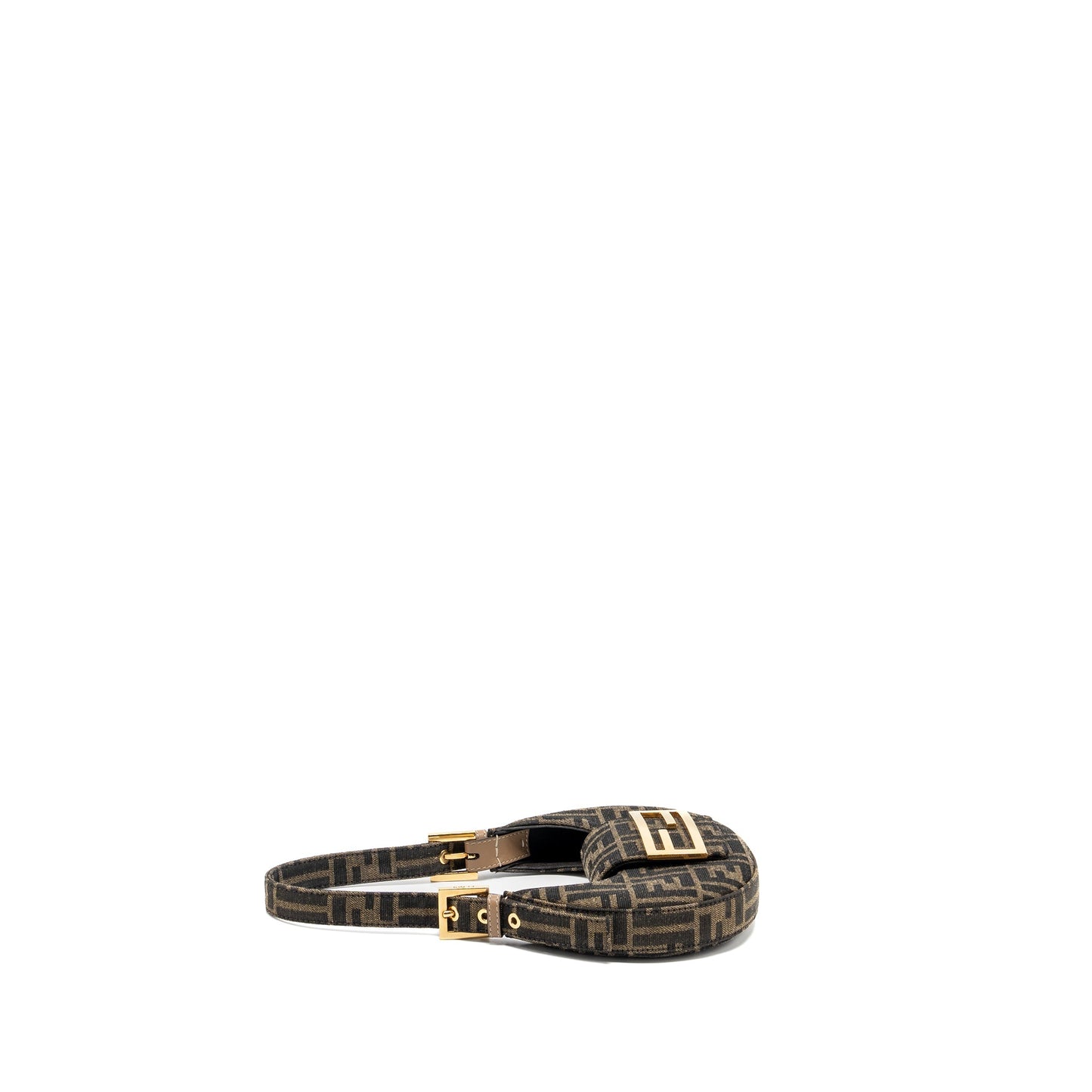 FENDI Mini cookie bag FF Fabric jacquard GHW