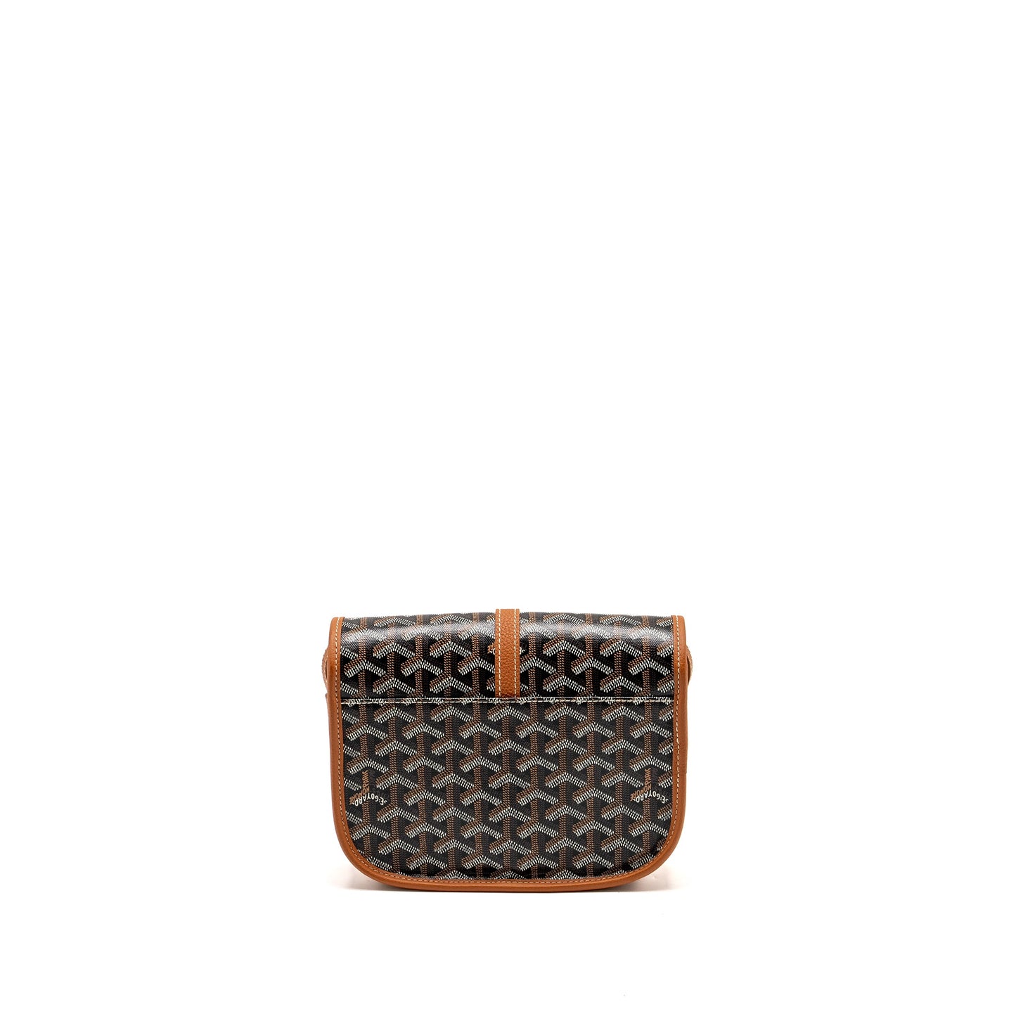 Goyard Belvedere PM Messenger Bag Goyardline Canvas Brown SHW