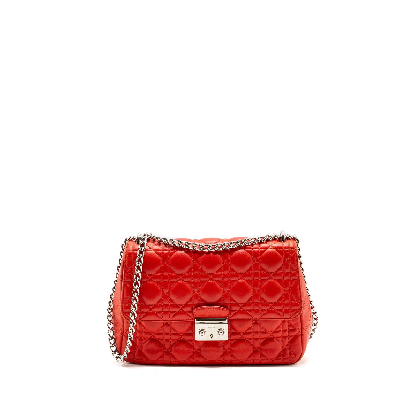 Luxury Dior Miss Luxury Dior Shoulder Bag Lambskin Red SHW