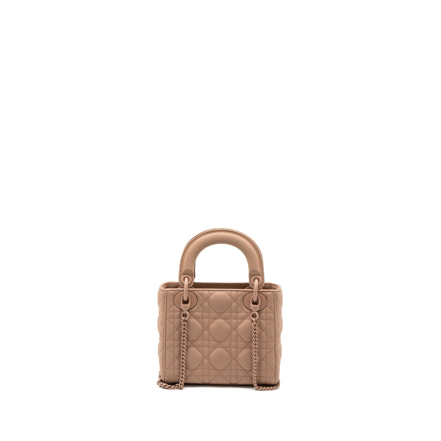 Luxury Dior Mini Lady Luxury Dior Ultra Matte Cannage Calfskin Blush with Blush Hardware
