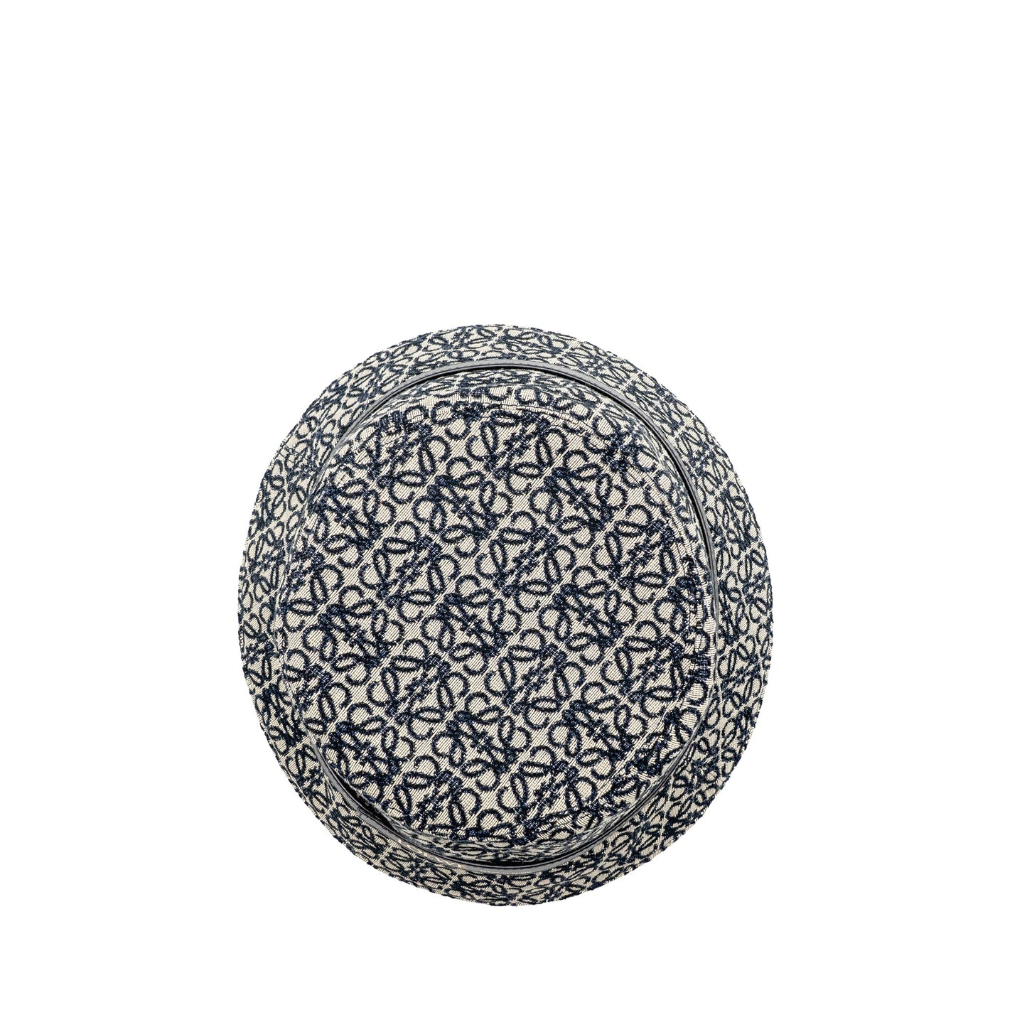 Loewe Size 57 Anagram Jacquard Bucket Hat Navy/Black