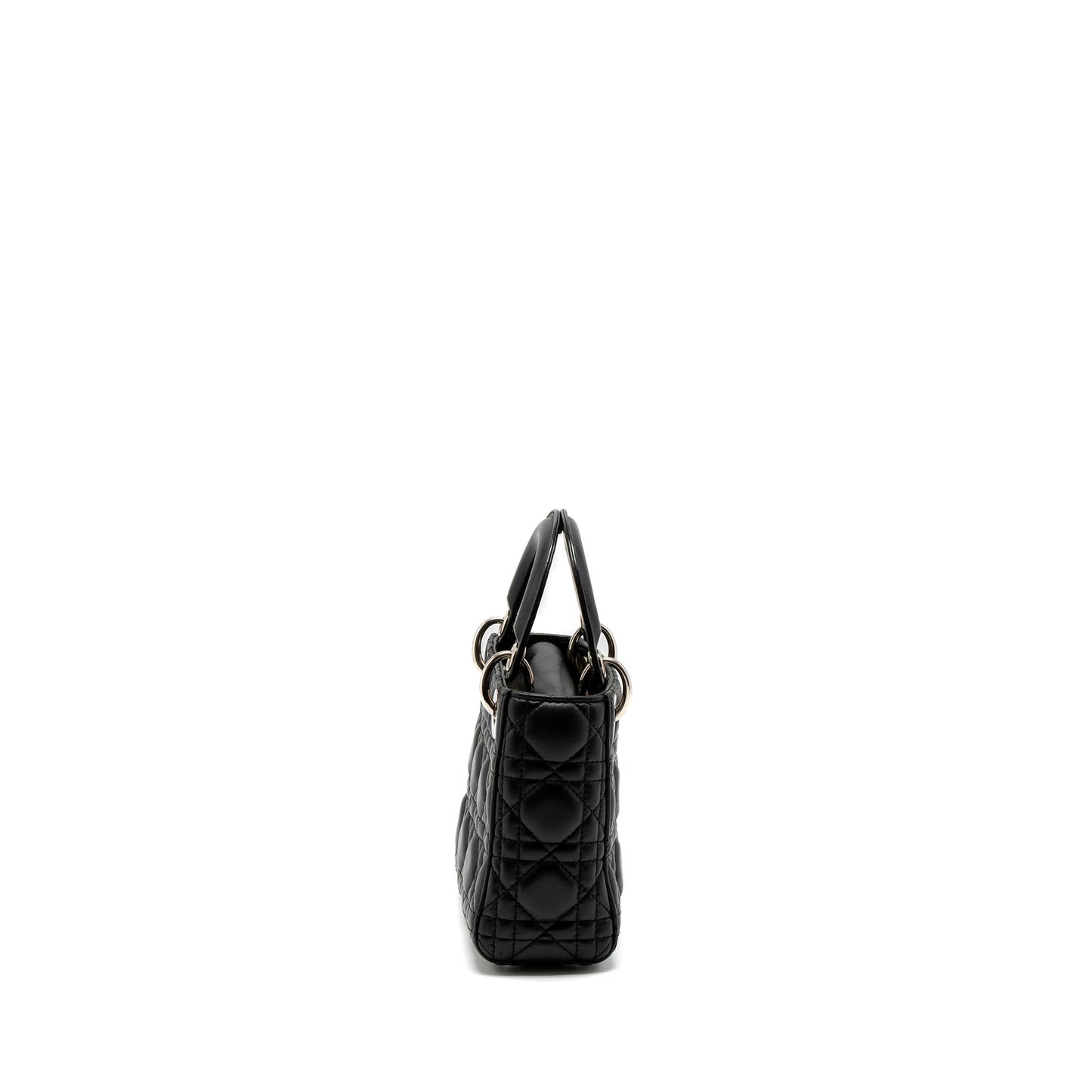 Luxury Dior Mini Lady Luxury Dior Lambskin Black SHW
