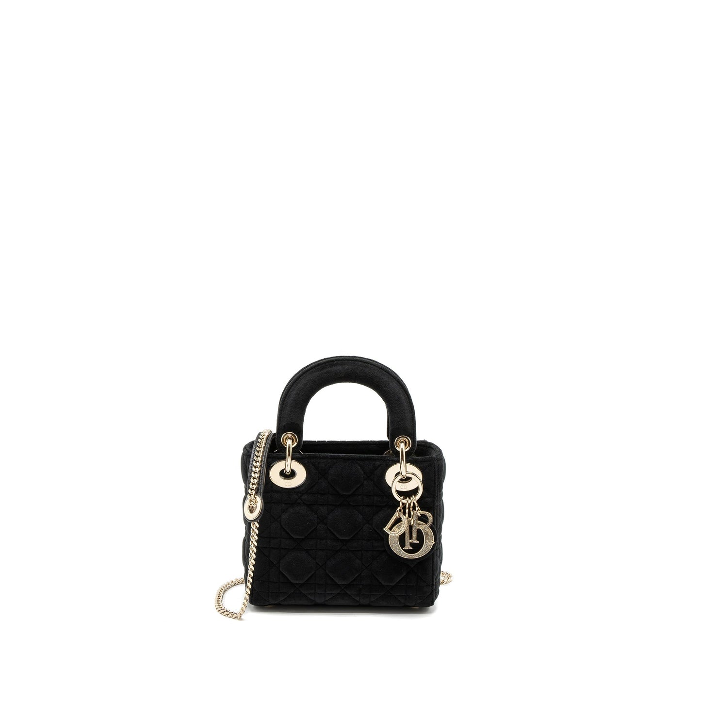 Luxury Dior Mini Lady Luxury Dior Velvet Black LGHW