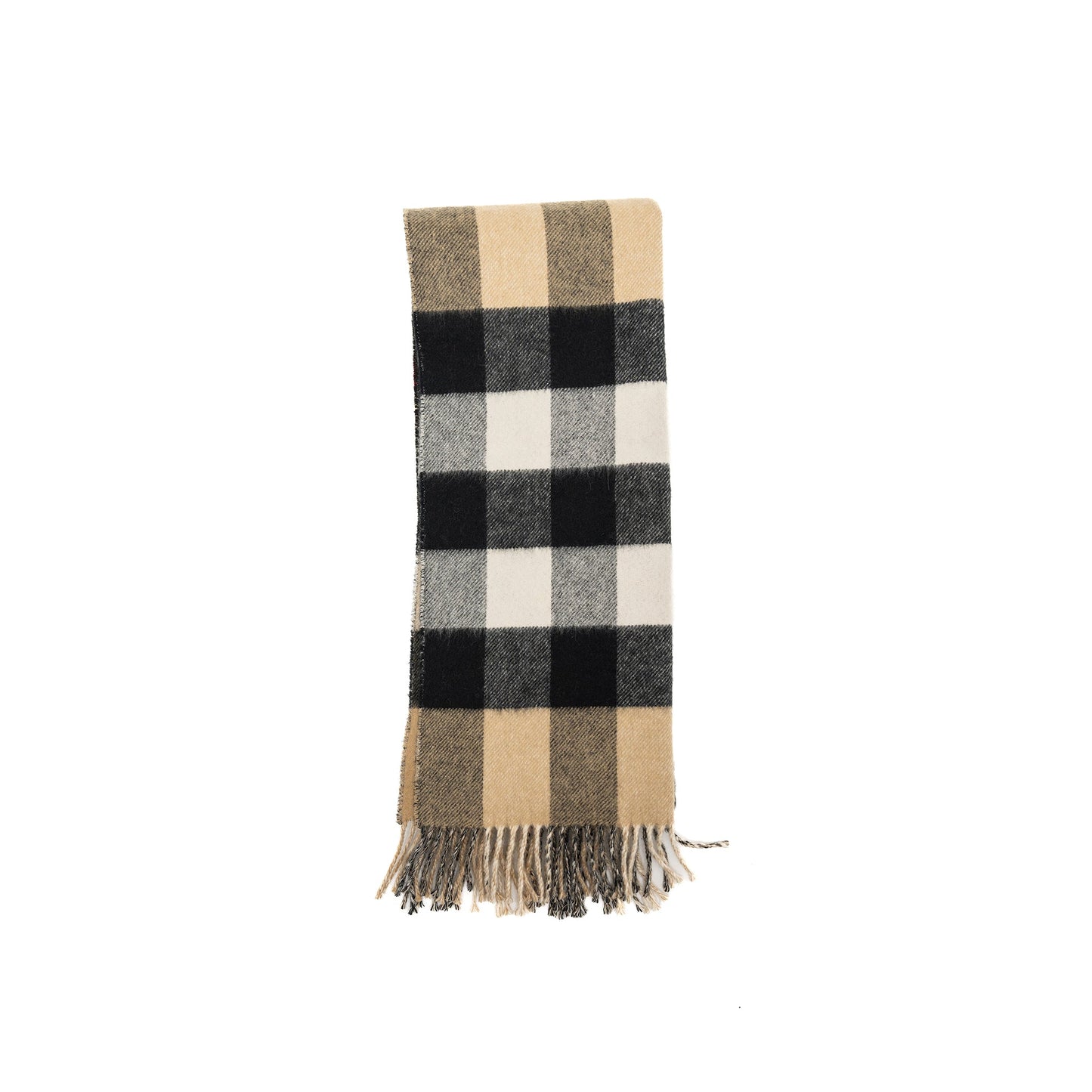 Burberry 200x36CM Reversible Check And Monogram Scarf Cashmere Multicolour