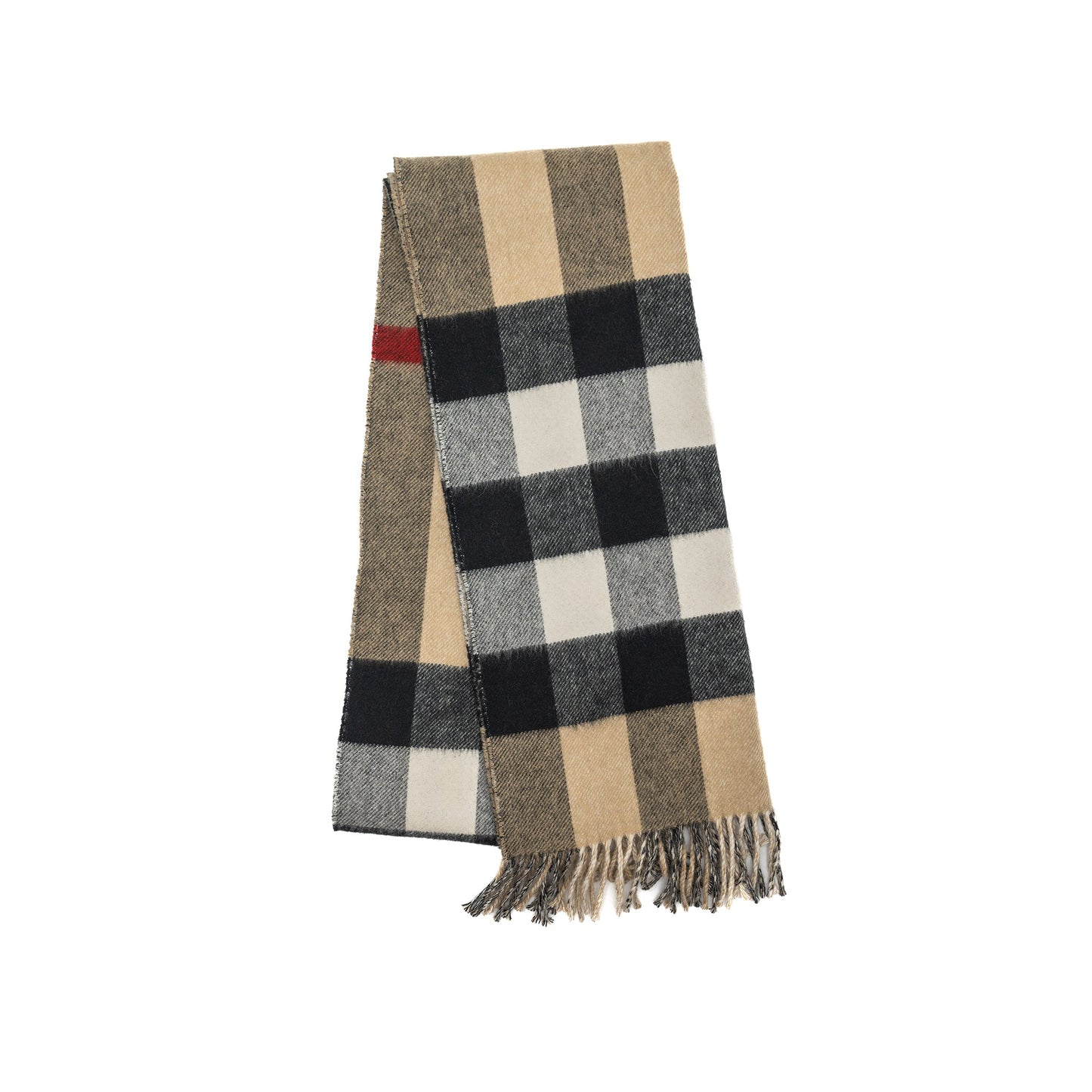 Burberry 200x36CM Reversible Check And Monogram Scarf Cashmere Multicolour
