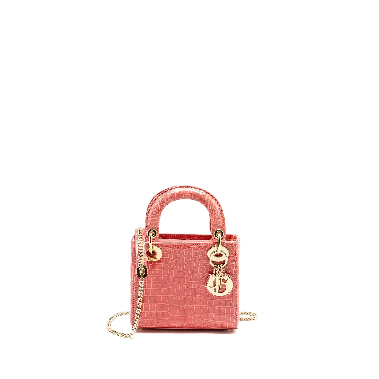 Luxury Dior Mini Lady Luxury Dior Crocodile Pink LGHW