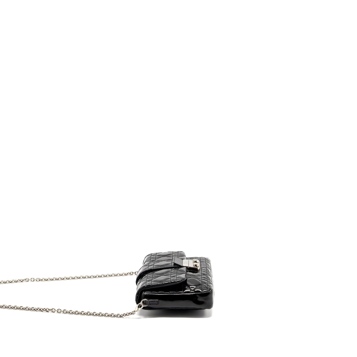 Luxury Dior Miss Luxury Dior Pochette Patent Black SHW