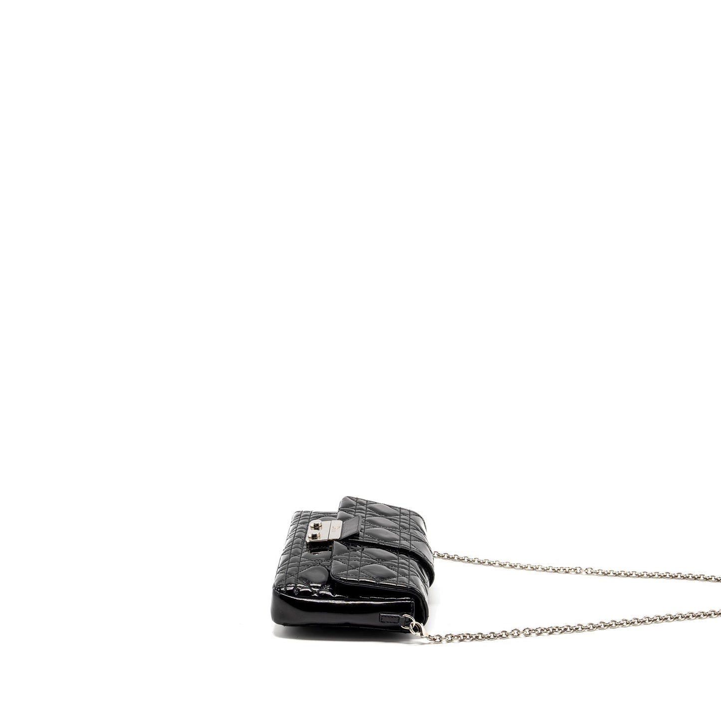 Luxury Dior Miss Luxury Dior Pochette Patent Black SHW