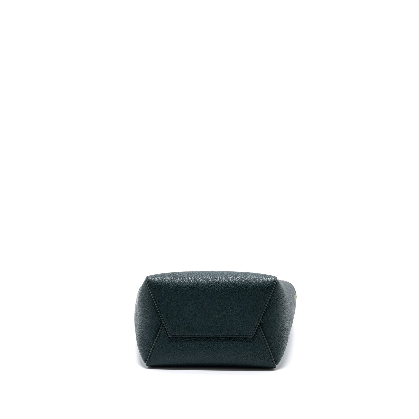 Celine Sangle bucket bag calfskin dark green GHW
