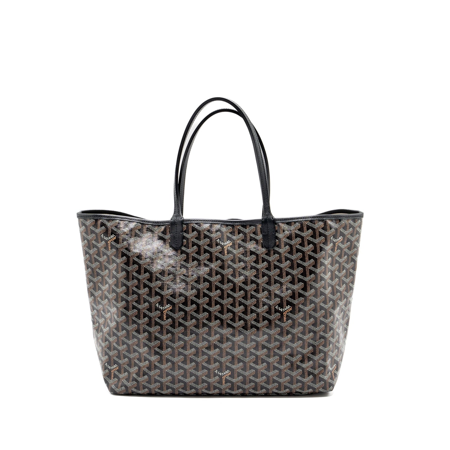 Goyard Saint Louis pm tote bag Goyardline canvas / leather black SHW