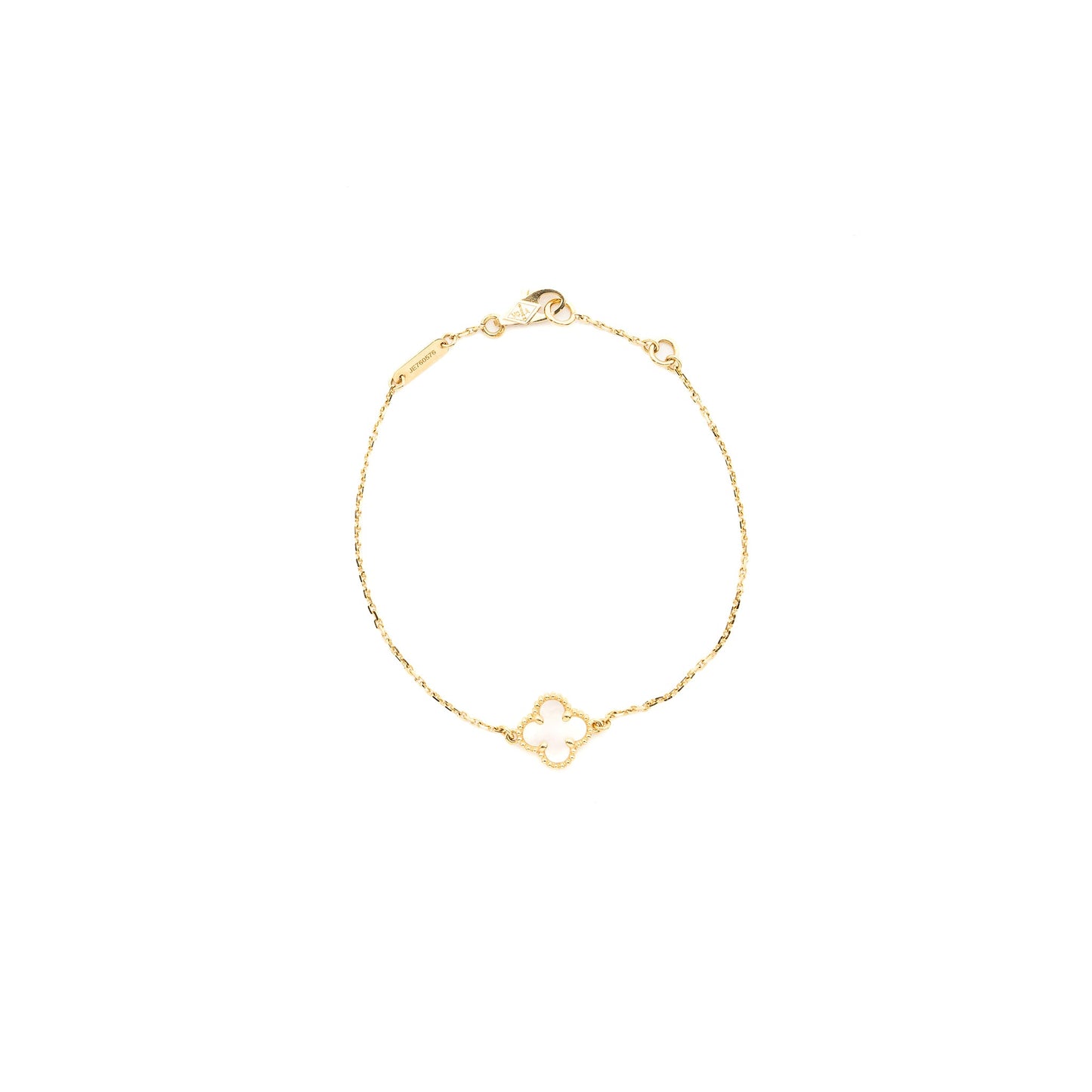 Van Cleef & Arpels Sweet Alhambra Bracelet Mother of Pearl Yellow Gold
