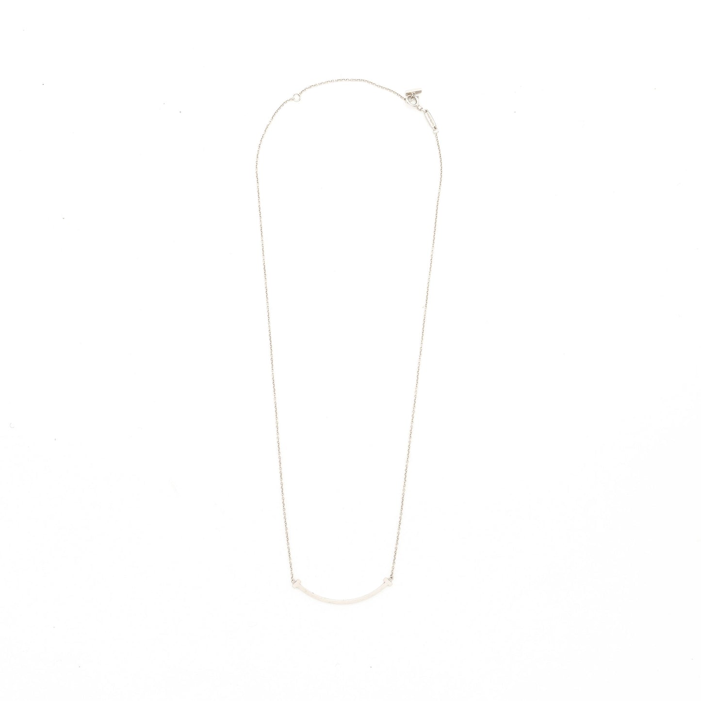 Tiffany Smile Pendant Small Version White Gold