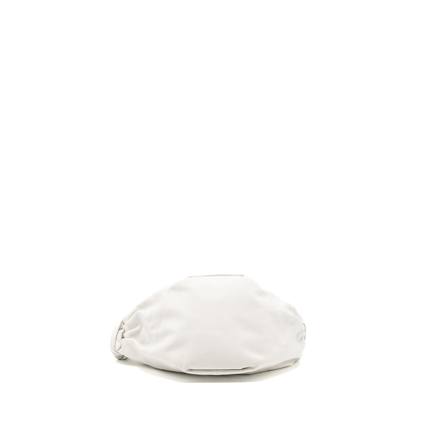 Bottega Veneta Mini Double Knot Bag Calfskin White GHW
