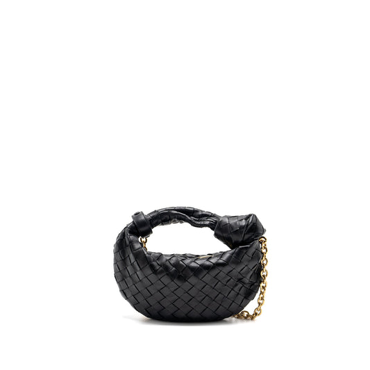 Bottega Veneta Mini Jodie Chain Bag Lambskin Black GHW