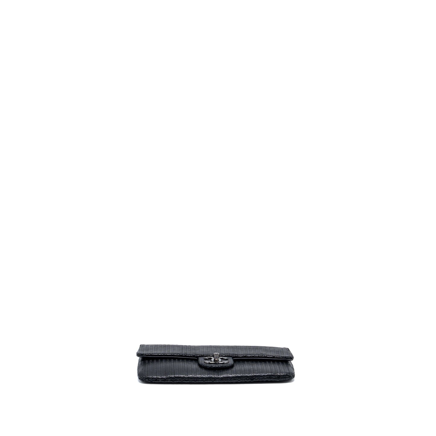 Chanel Flap Clutch Lambskin Black with Black Hardware