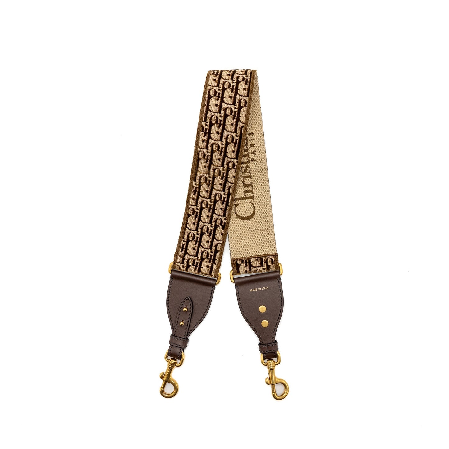 Luxury Dior shoulder strap canvas brown oblique GHW