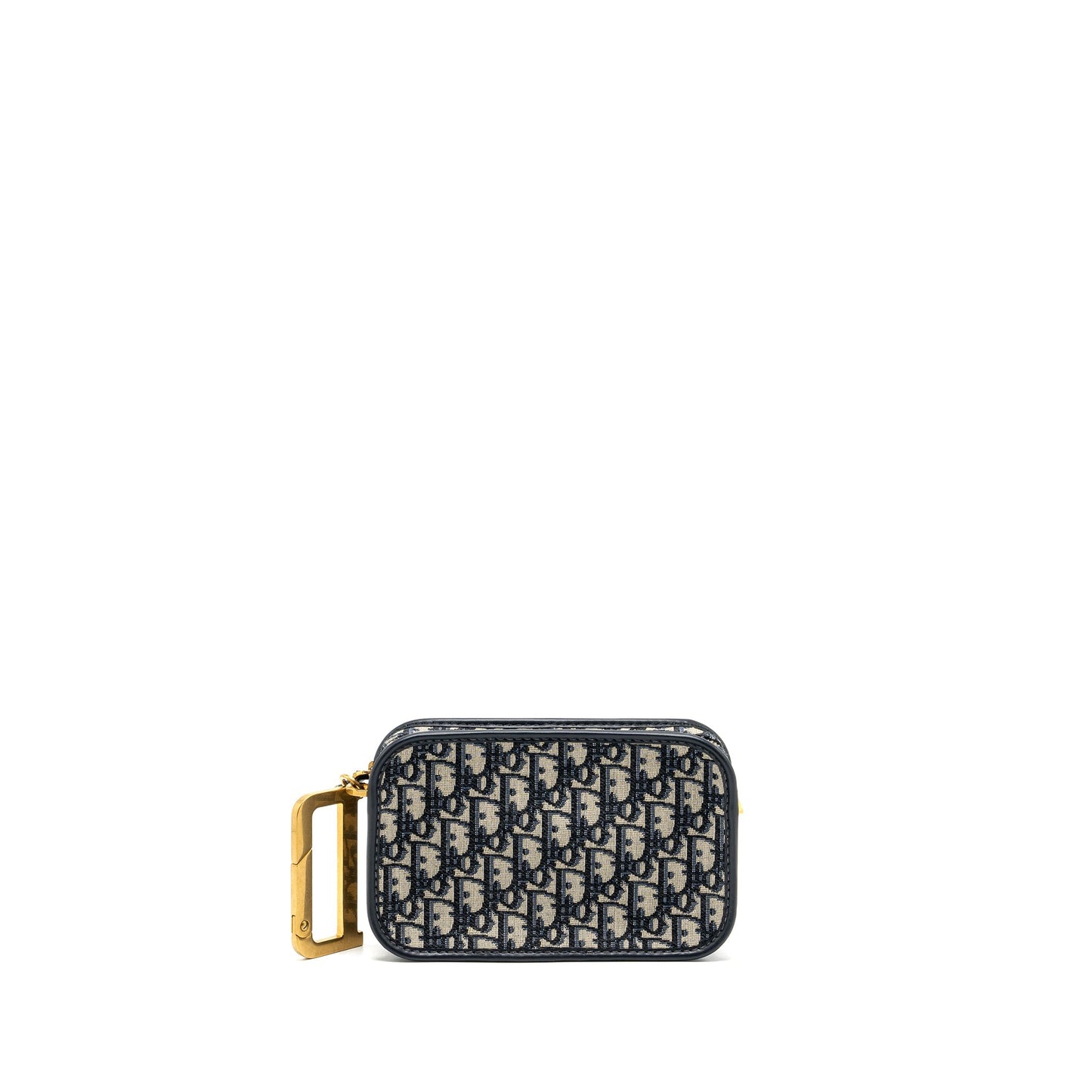 Luxury Dior Oblique Luxury Diorquake Clutch Canvas Blue GHW