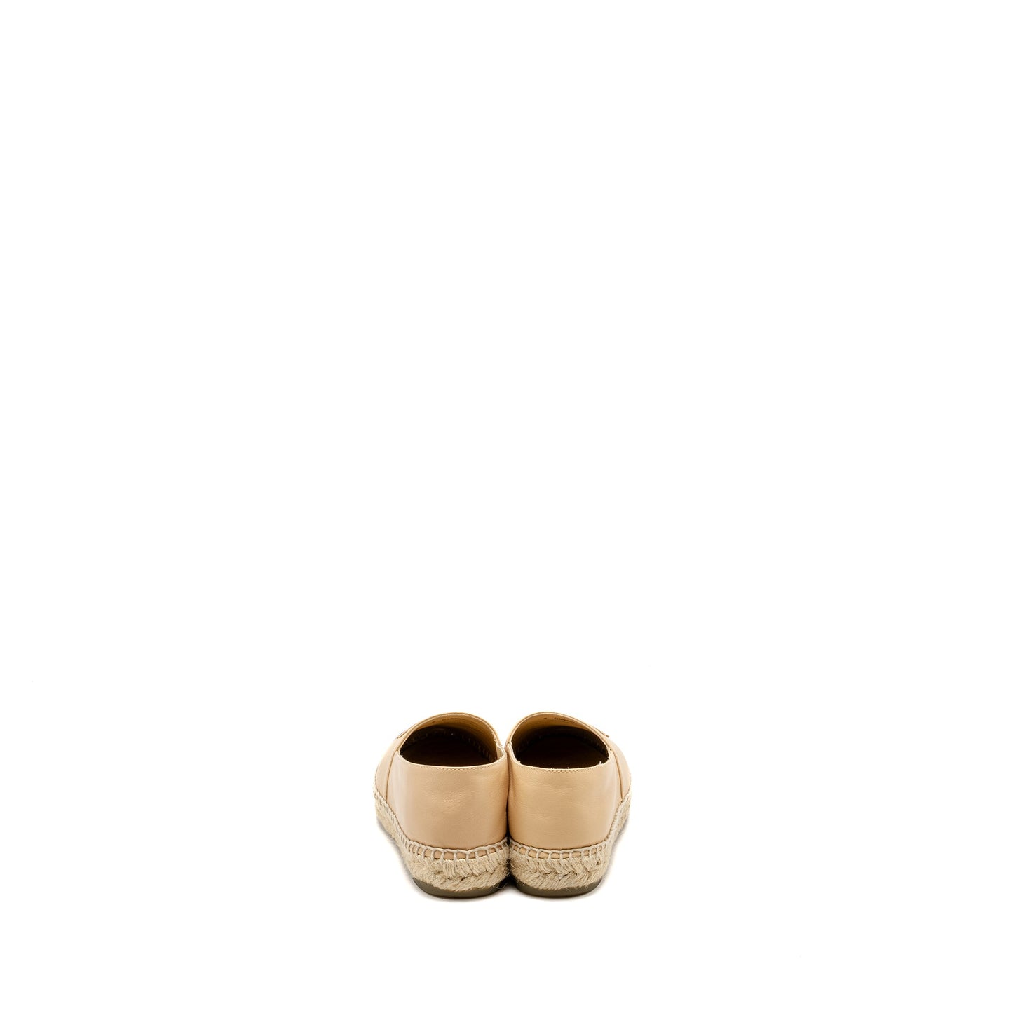 Chanel size 36 Espadrilles Lambskin Beige/Black