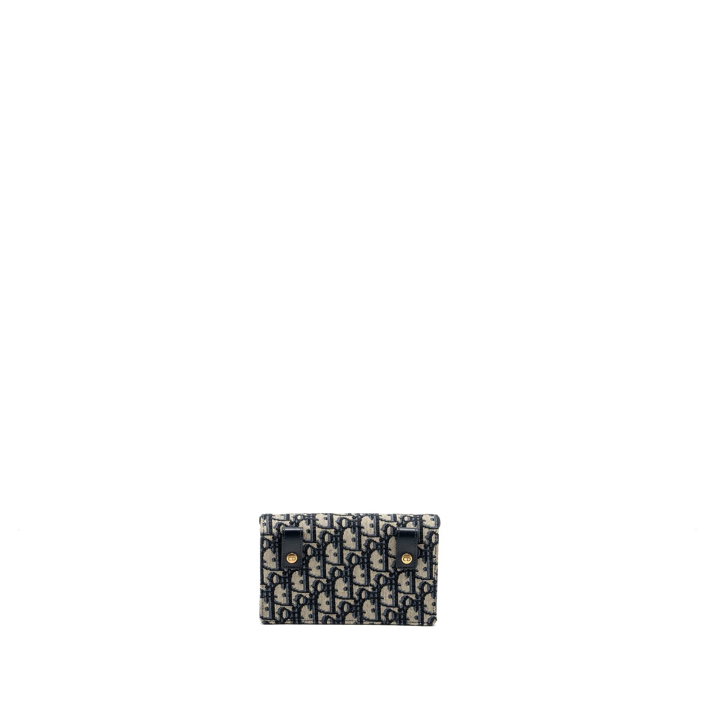 Luxury Dior Saddle belt pouch Oblique Jacquard blue GHW
