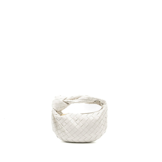 Bottega Veneta Mini Jodie lambskin white GHW