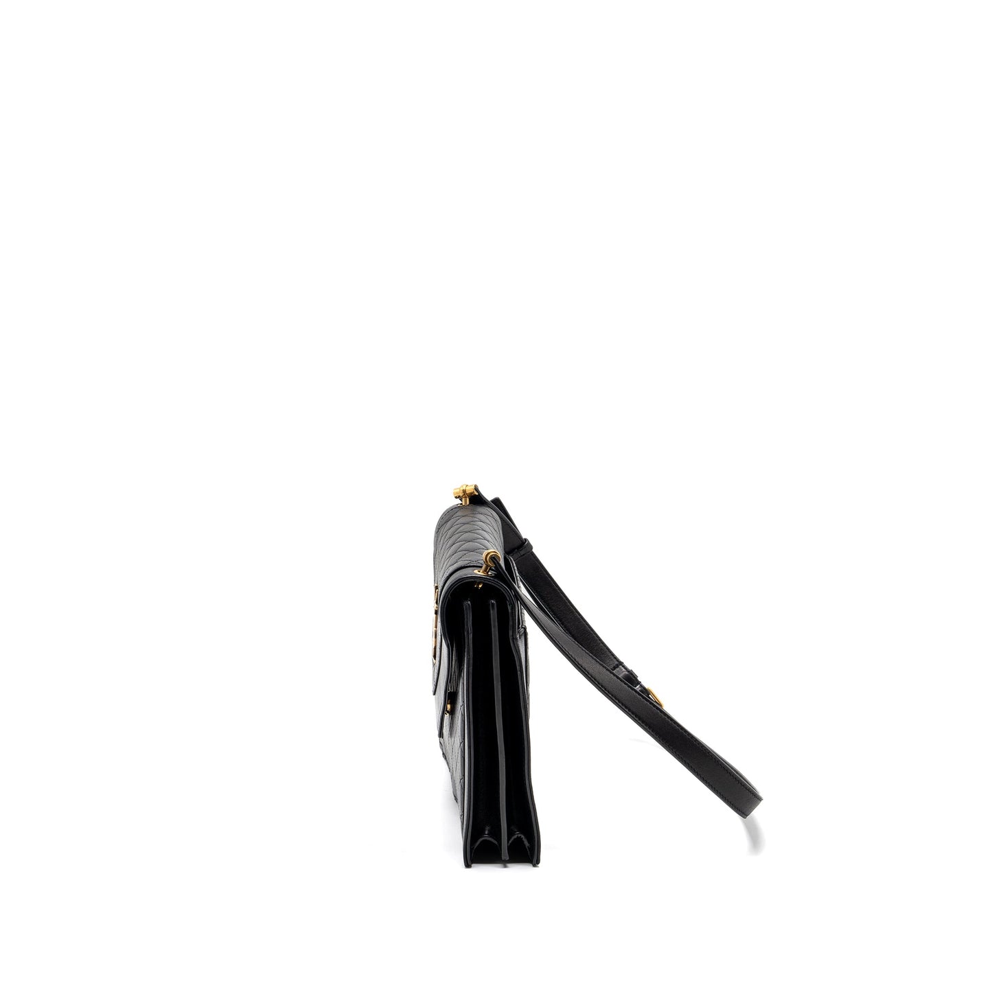 Saint laurent gaby satchel bag lambskin black GHW