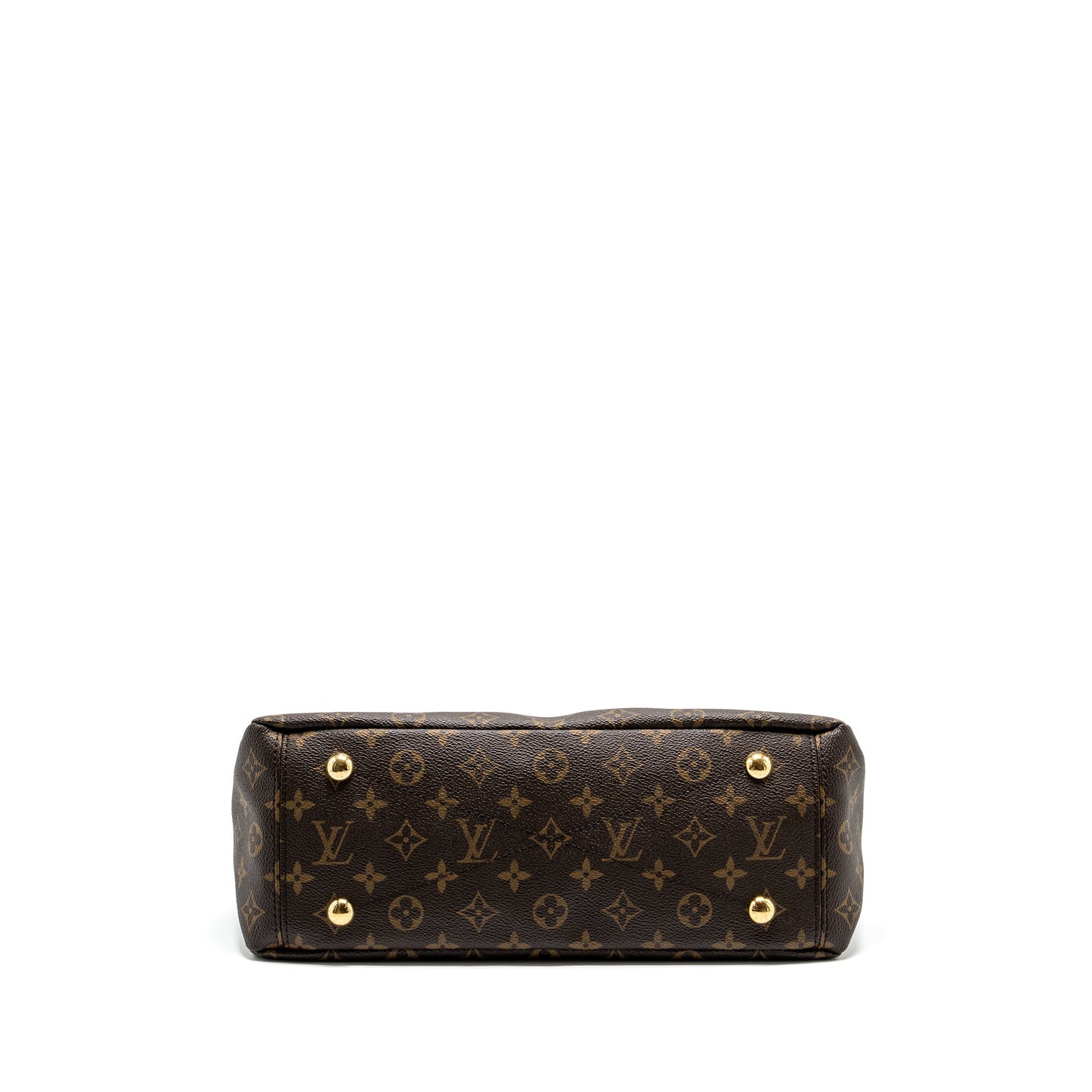 LOUIS VUITTON Pallas Tote Bag Monogram Canvas Brown GHW
