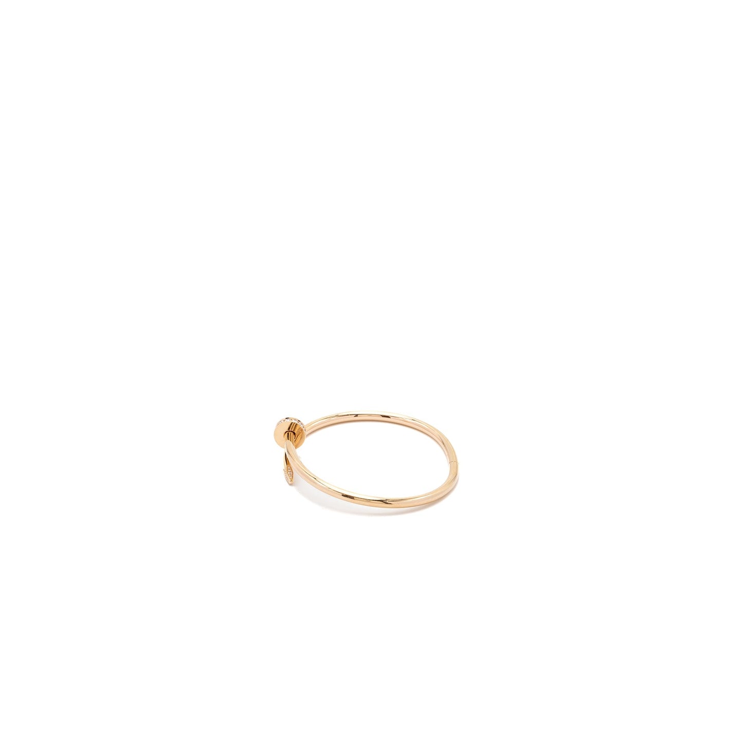 Cartier size 19 Juste en clou bracelet yellow gold diamonds