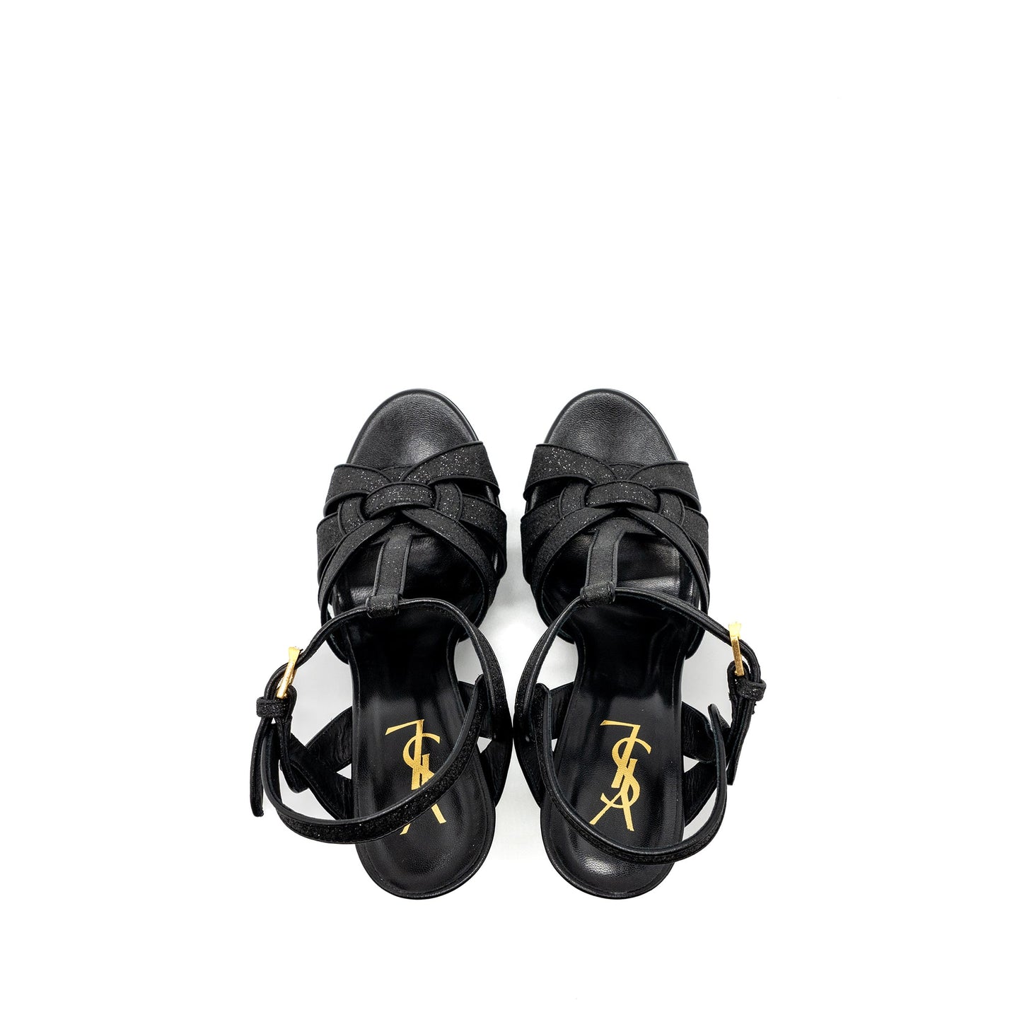 Saint Laurent Size 38 Tribute Platform Sandals Black