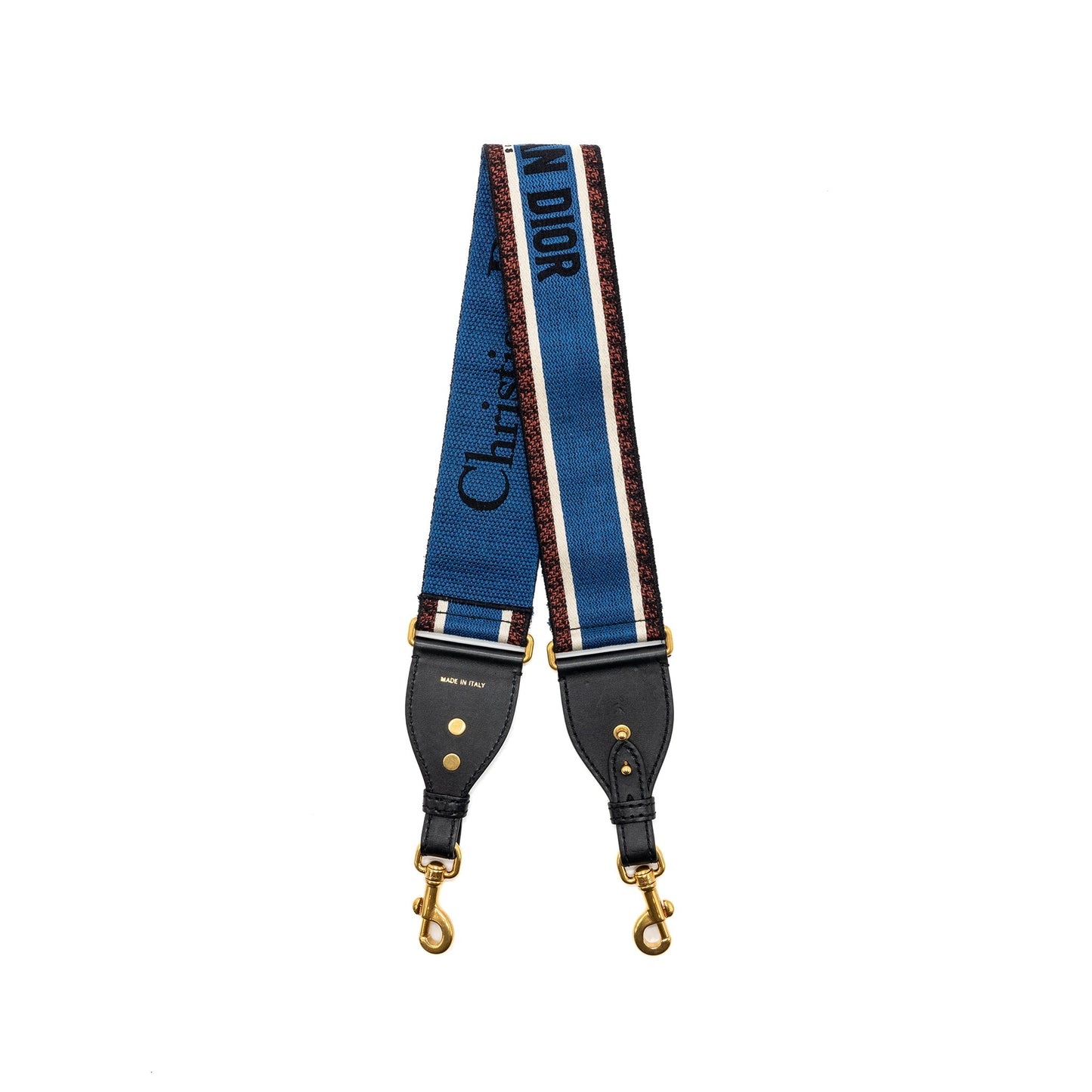 Luxury Dior Adjustable Shoulder Strap Embroidery Canvas/Calfskin Blue/Red/Black GHW