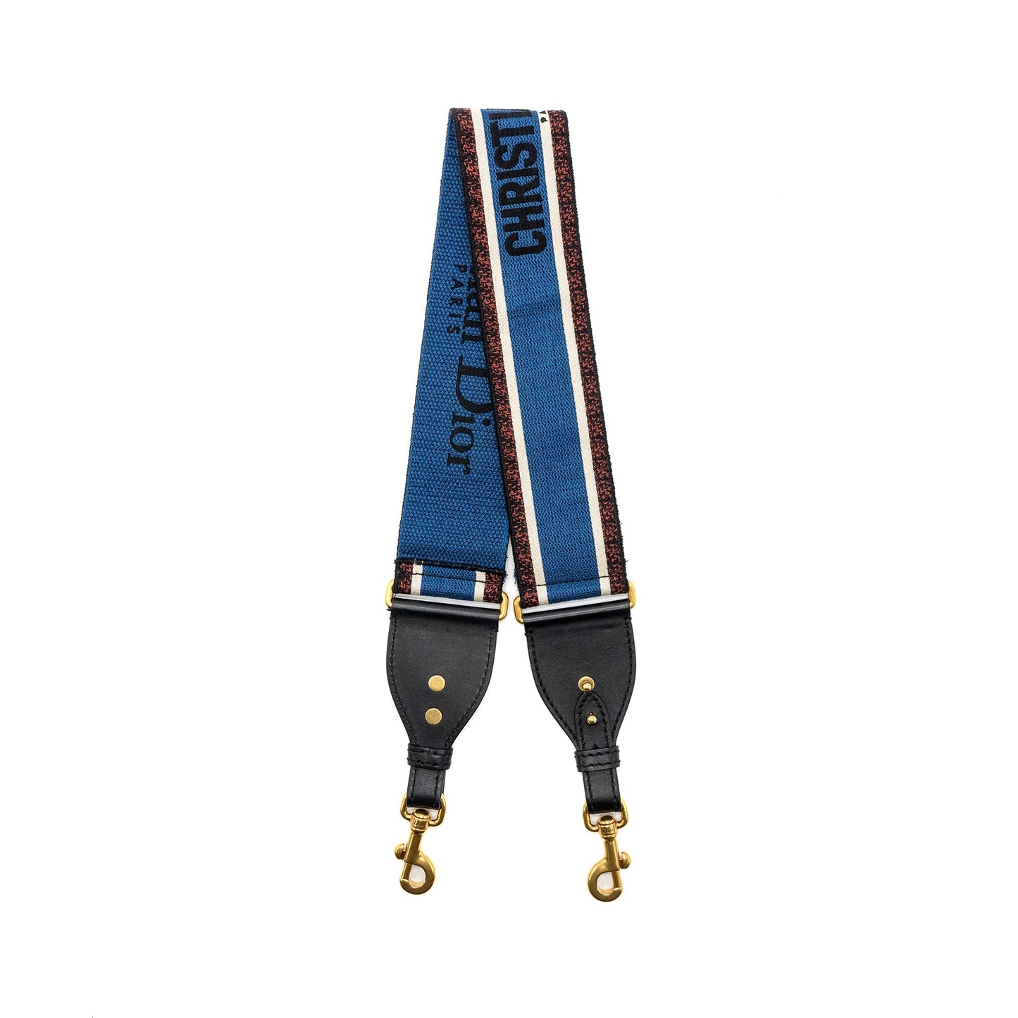 Luxury Dior Adjustable Shoulder Strap Embroidery Canvas/Calfskin Blue/Red/Black GHW