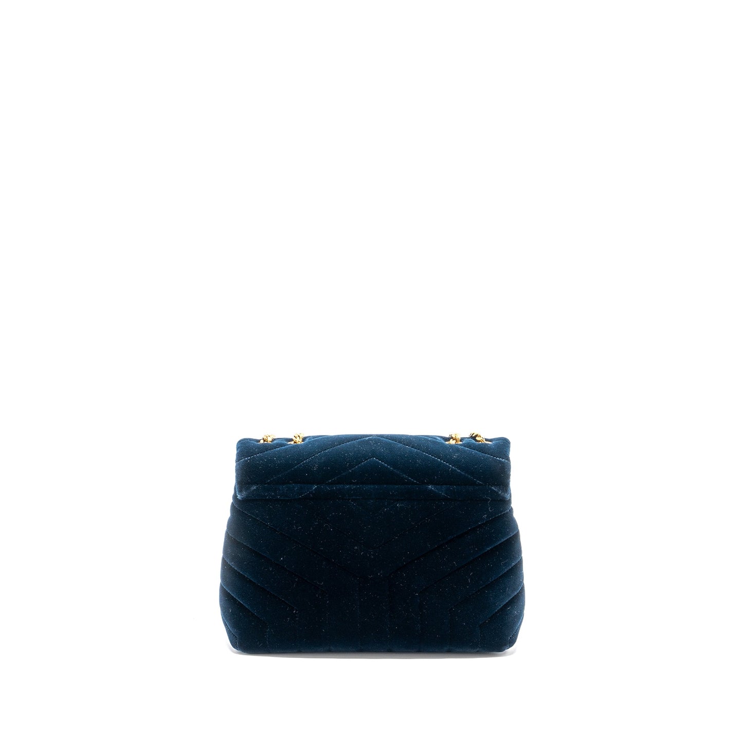 Saint Laurent /YSL Medium Lou Lou In Velvet Blue GHW