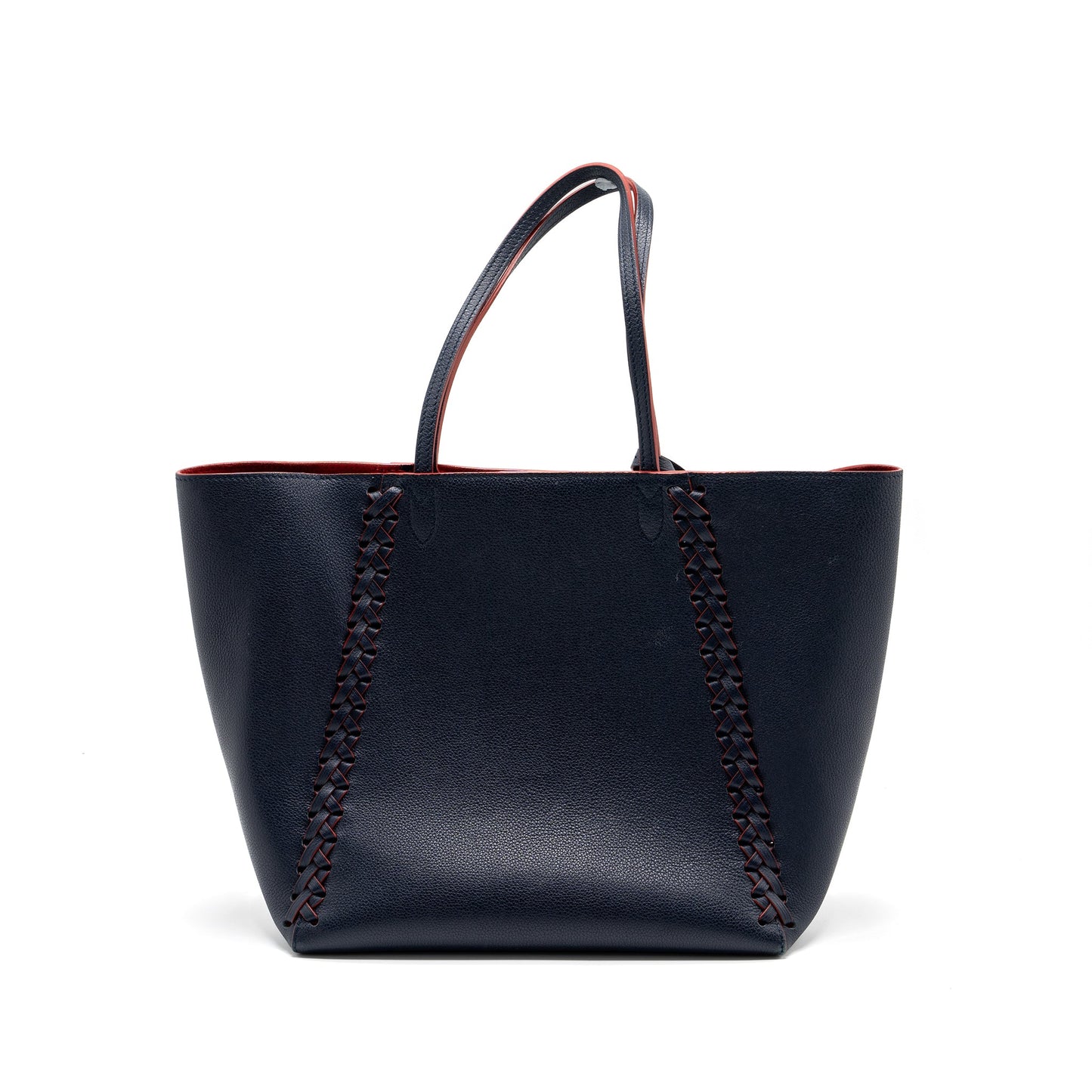 Louis Vuitton Lock Me Tote Bag Calfskin Navy SHW